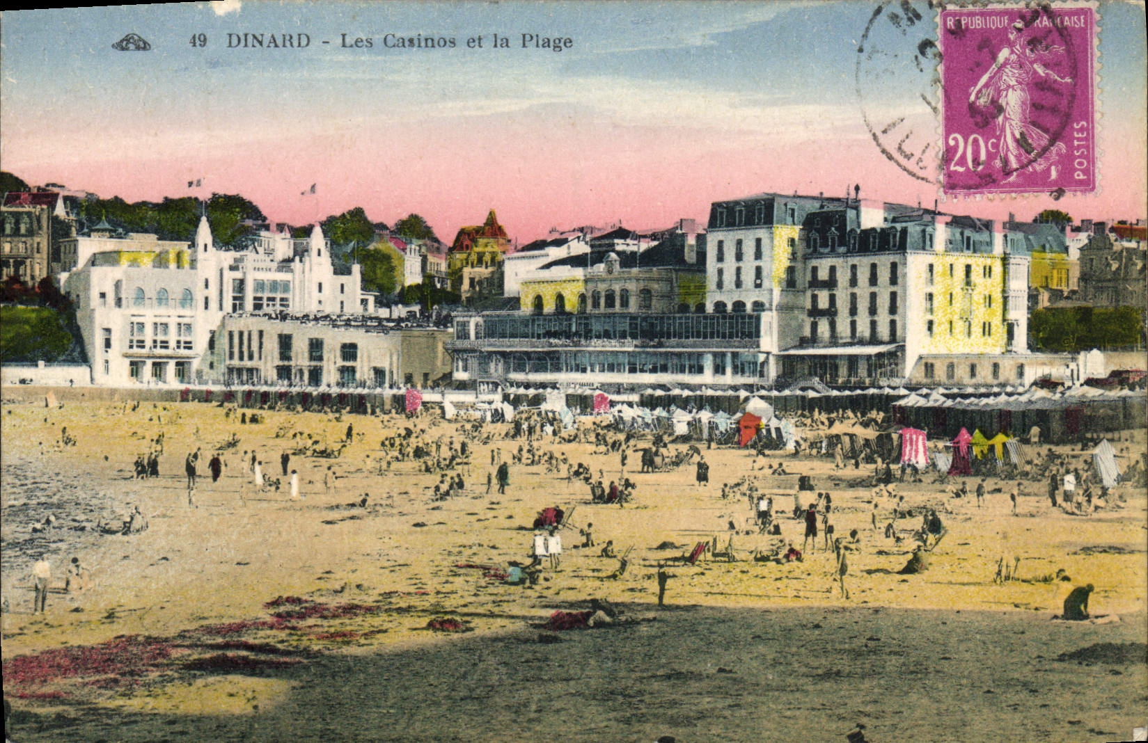 CPA Dinard Les Casinos Et La Plage