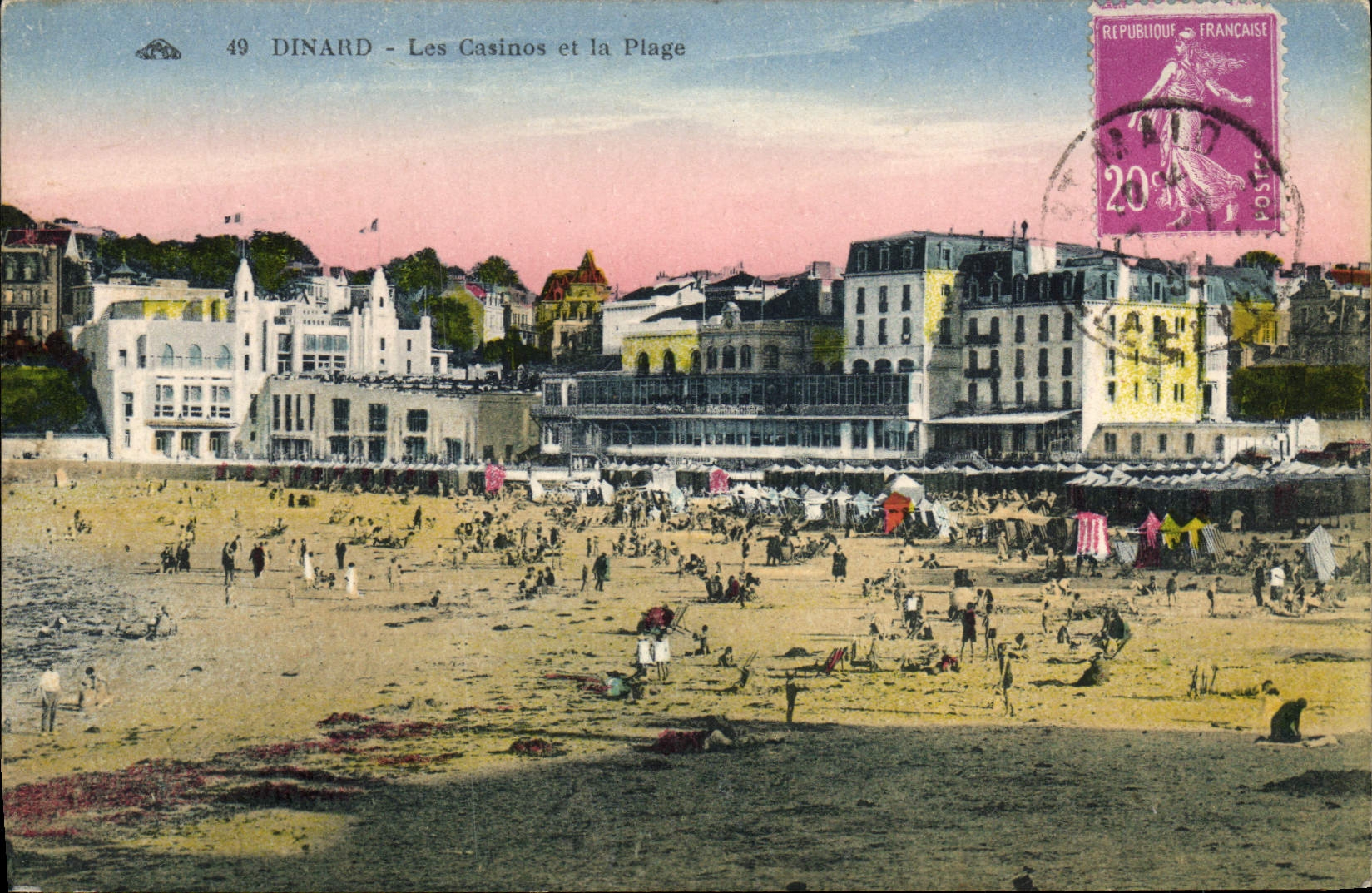 CPA Dinard Les Casinos Et La Plage