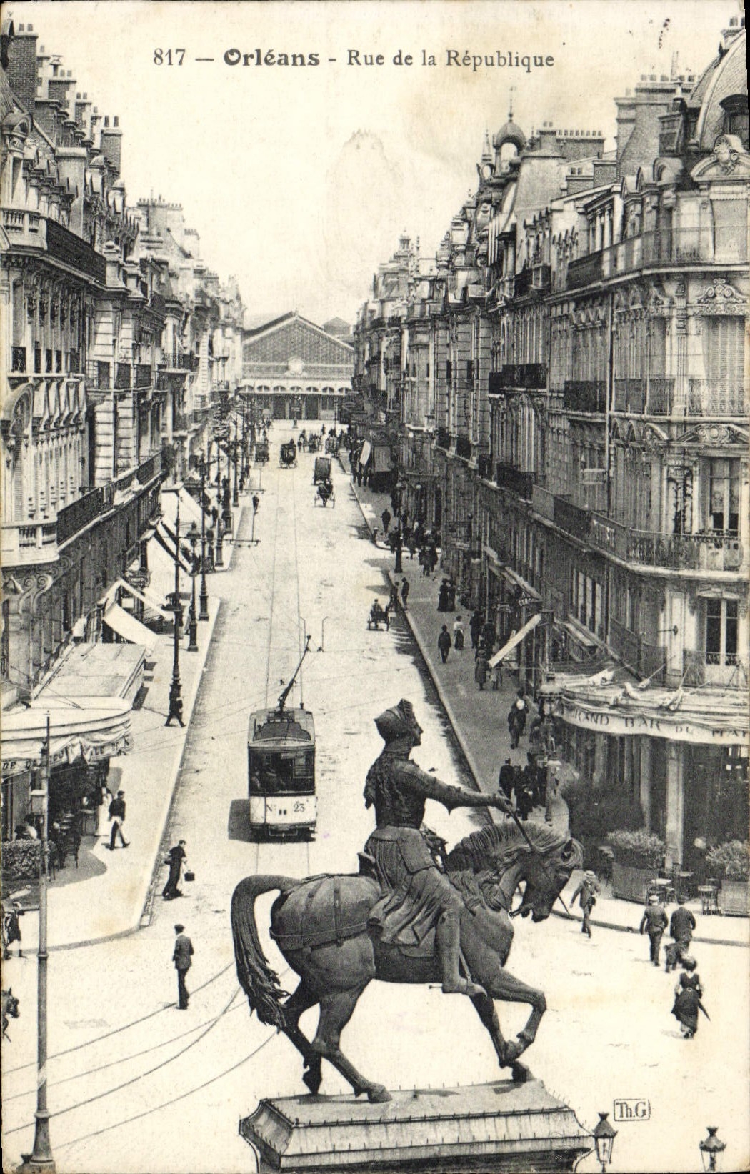 CPA Orleans Rue De La Republique Jeanne d'Arc