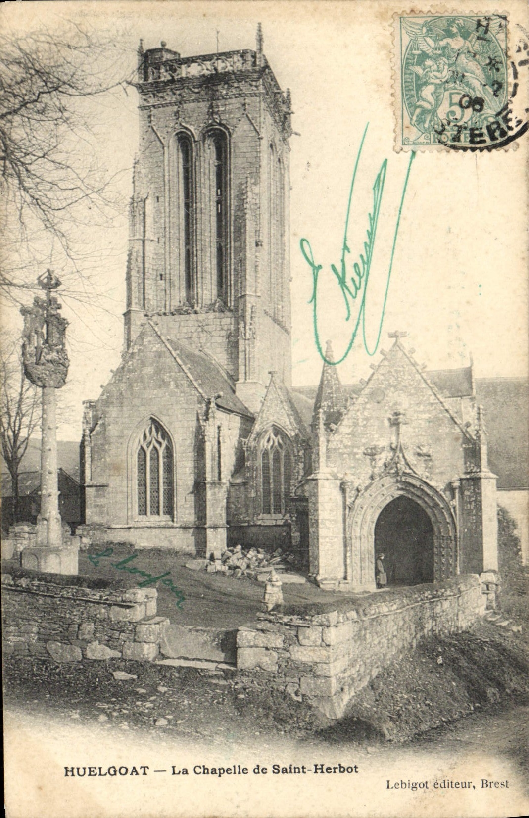 VINTAGE POSTCARD Huelgoat La Chapelle Of Herbot Saint