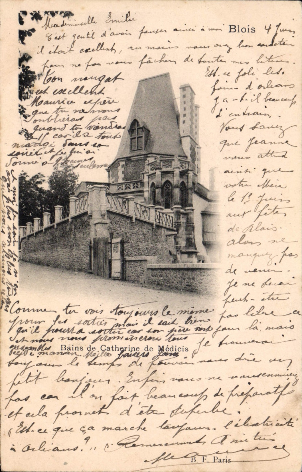 CPA Blois Bains De Catherine De Medicis
