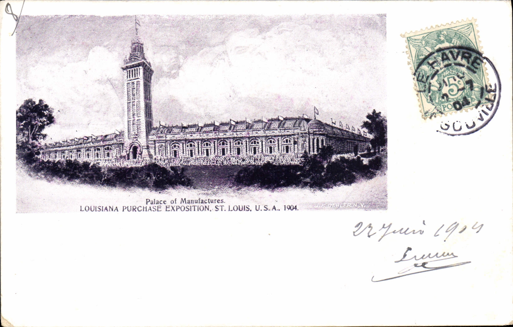 CPA Palace Of Manufactures St Louis 1904