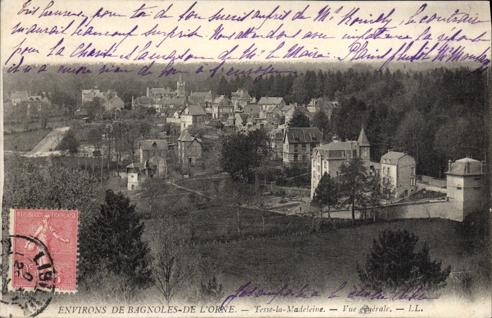 CPA Environs De Bagnoles De Lorne Tesse La Madeleine Vue generale
