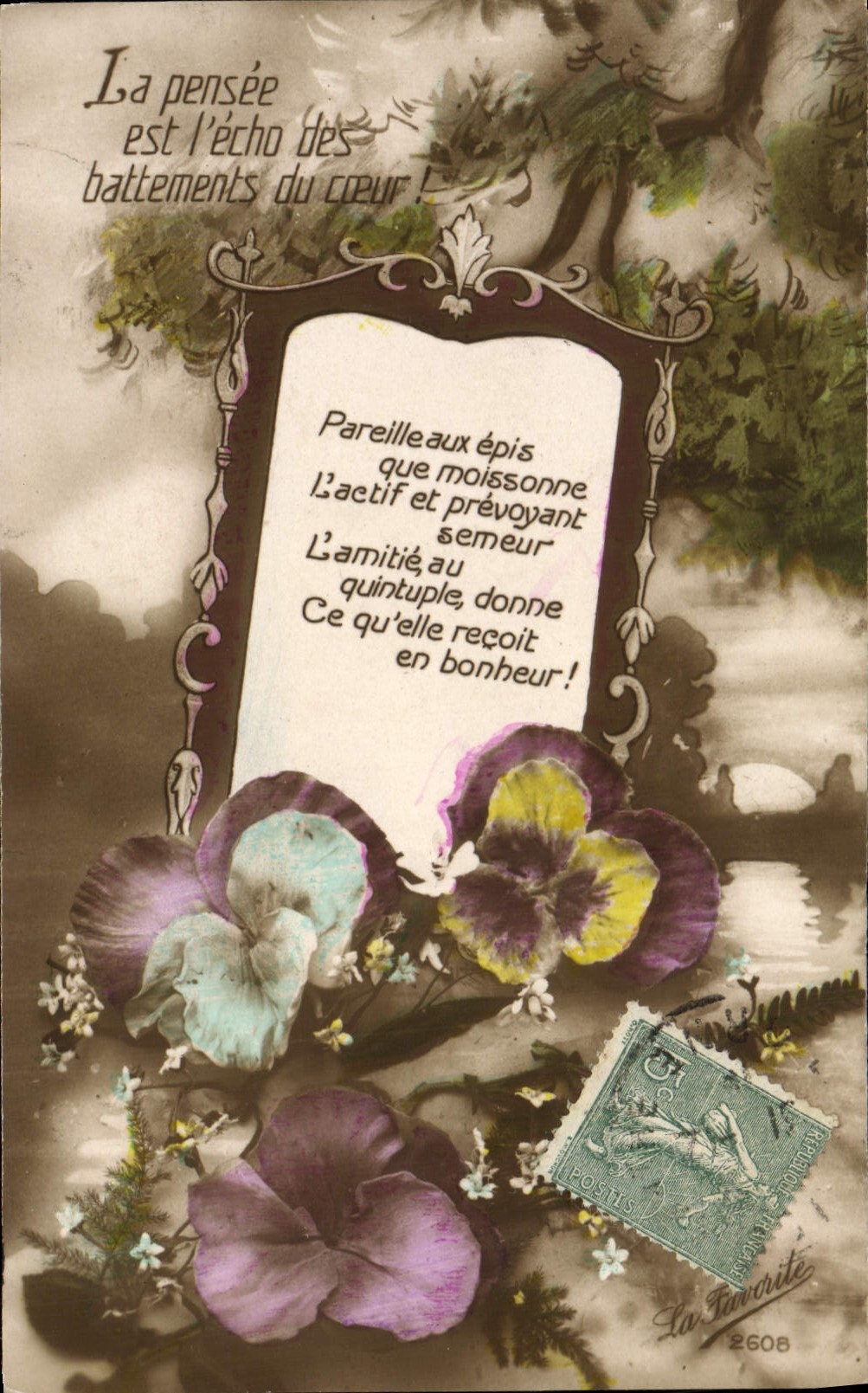 CPA Fantaisie Fleurs