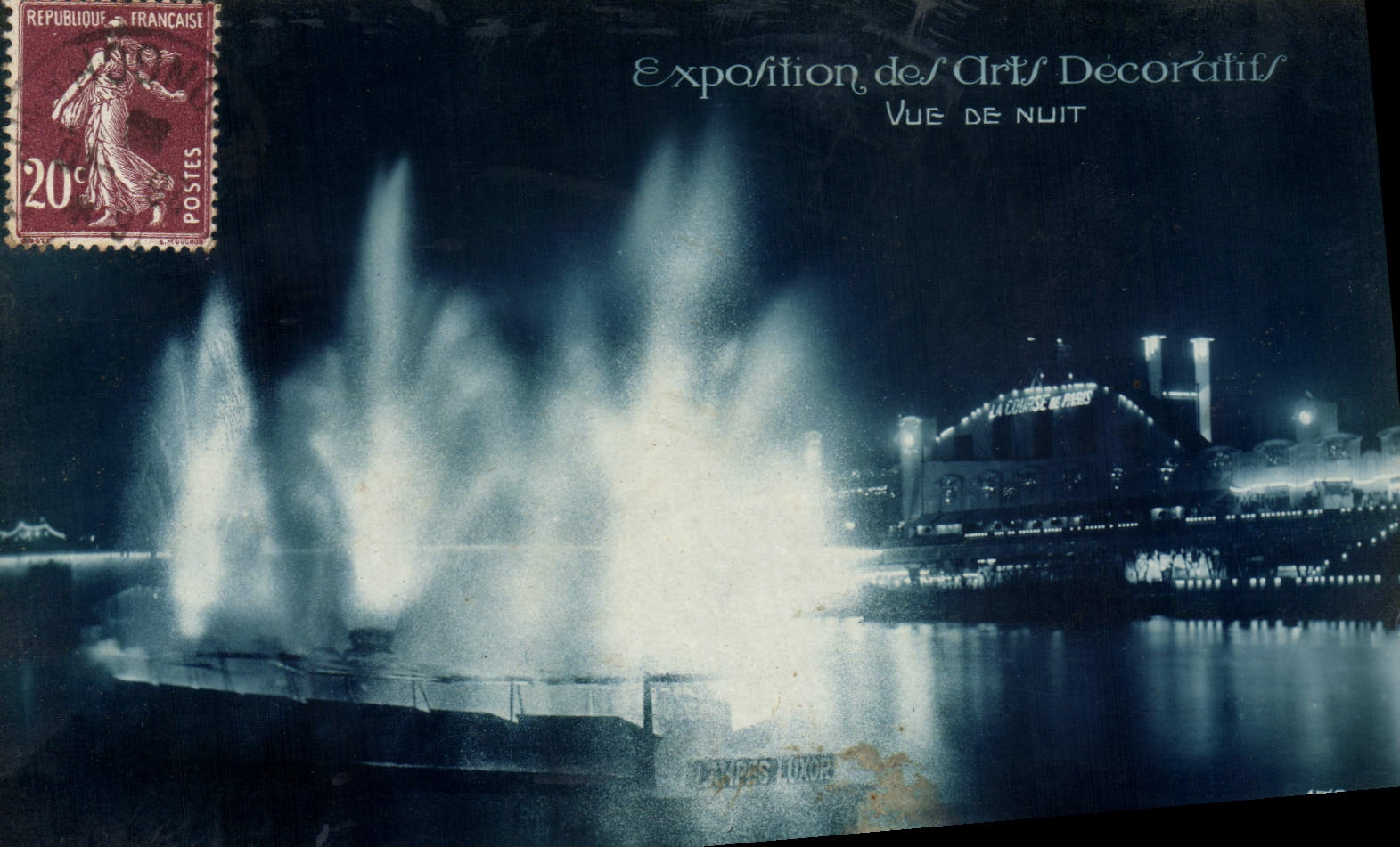 CPA Exposition Des Arts Decoratifs Vue De Nuit Paris