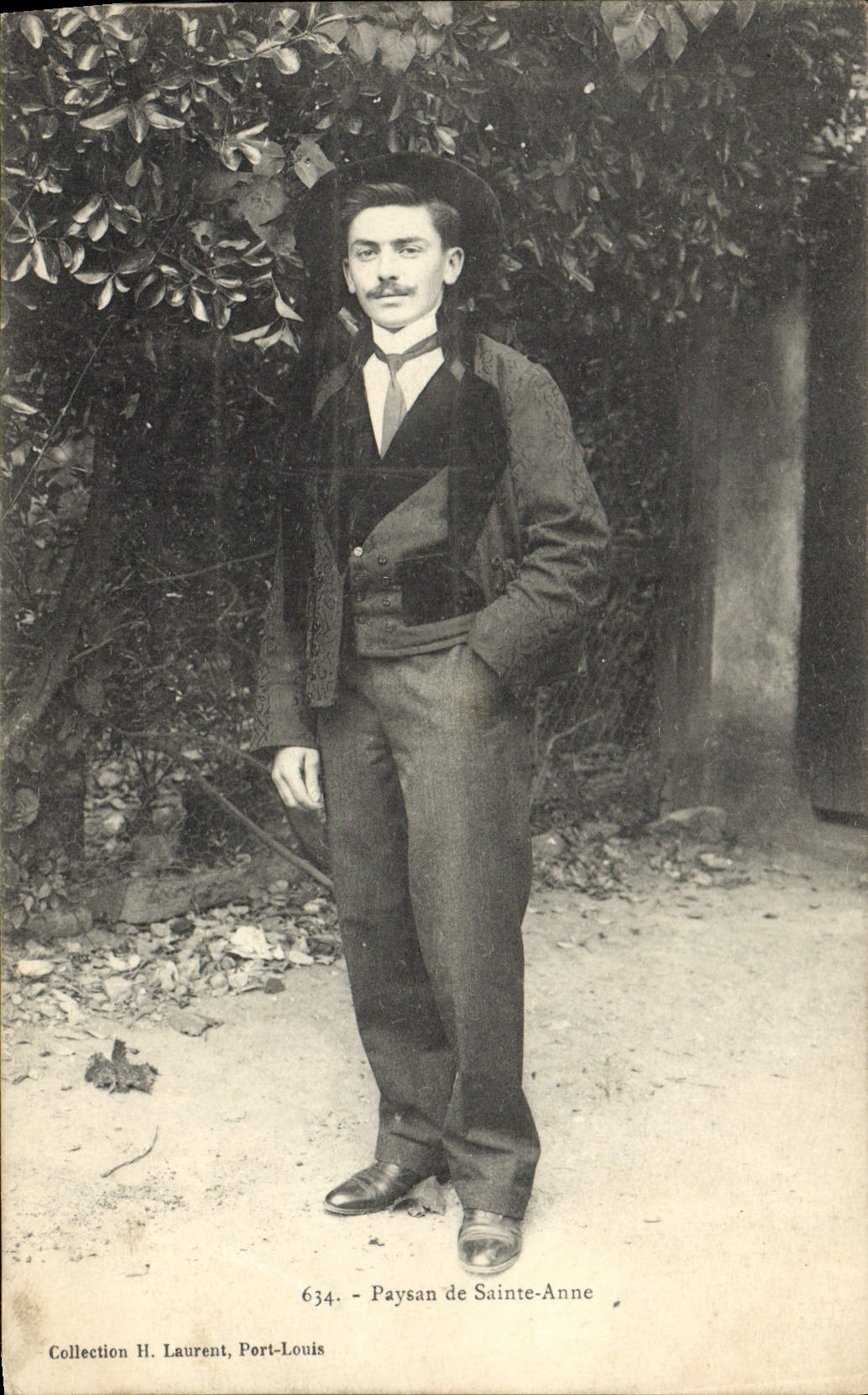 CPA Paysan De Sainte Anne Folklore Homme