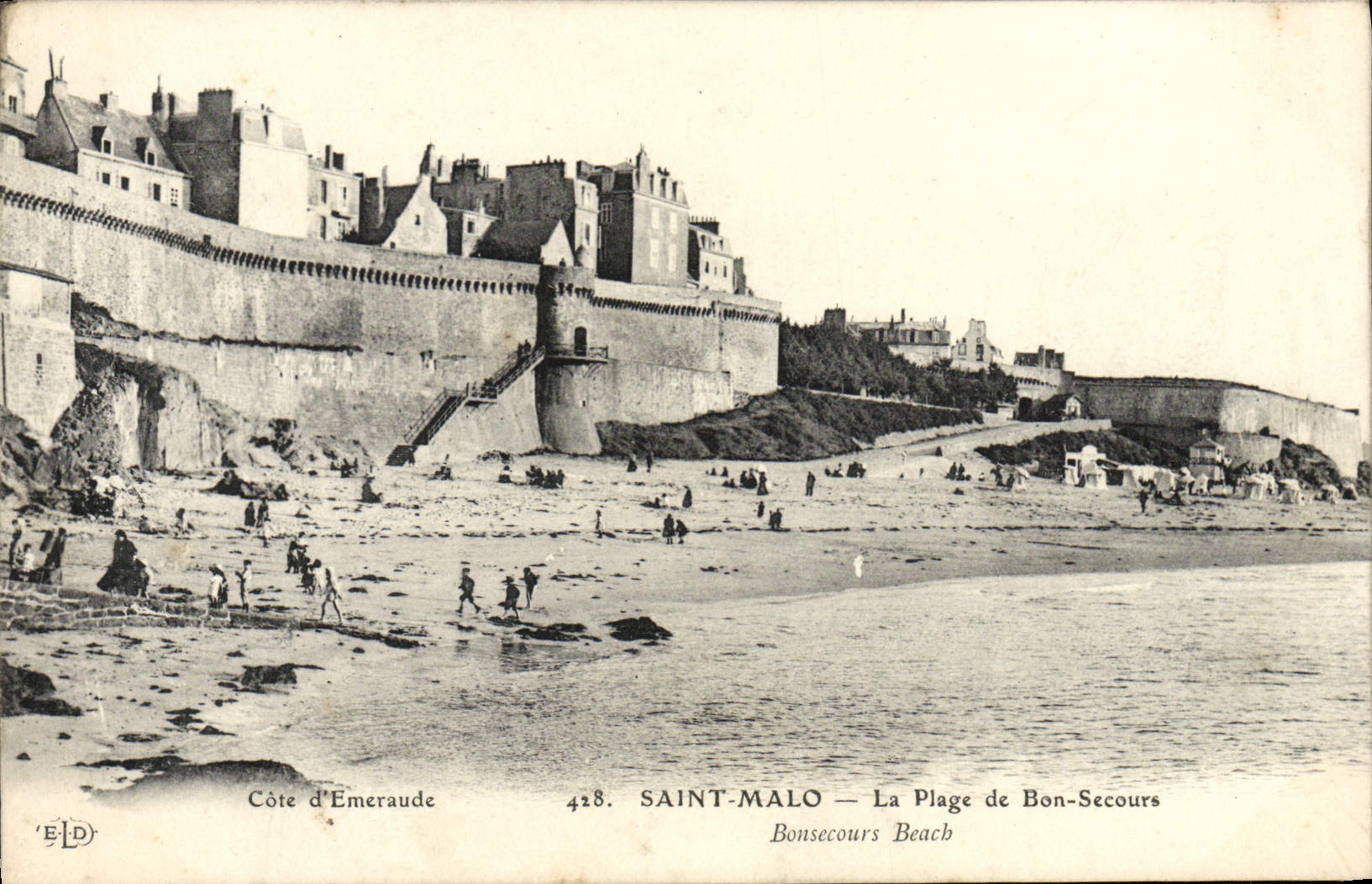 CPA Saint Malo La Plage De Bon Secours