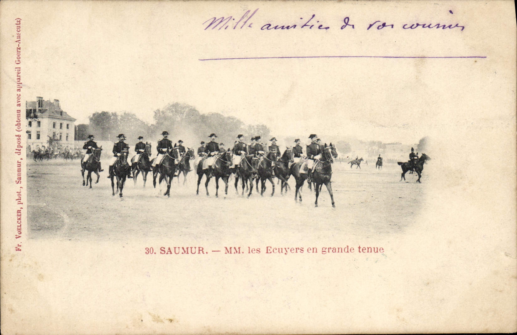 VINTAGE POSTCARD Saumur MM Riders In Great Behavior