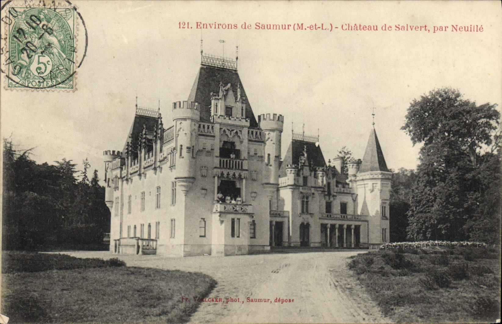 CPA Environs de Saumur Chateau De Salvert Par Neuille