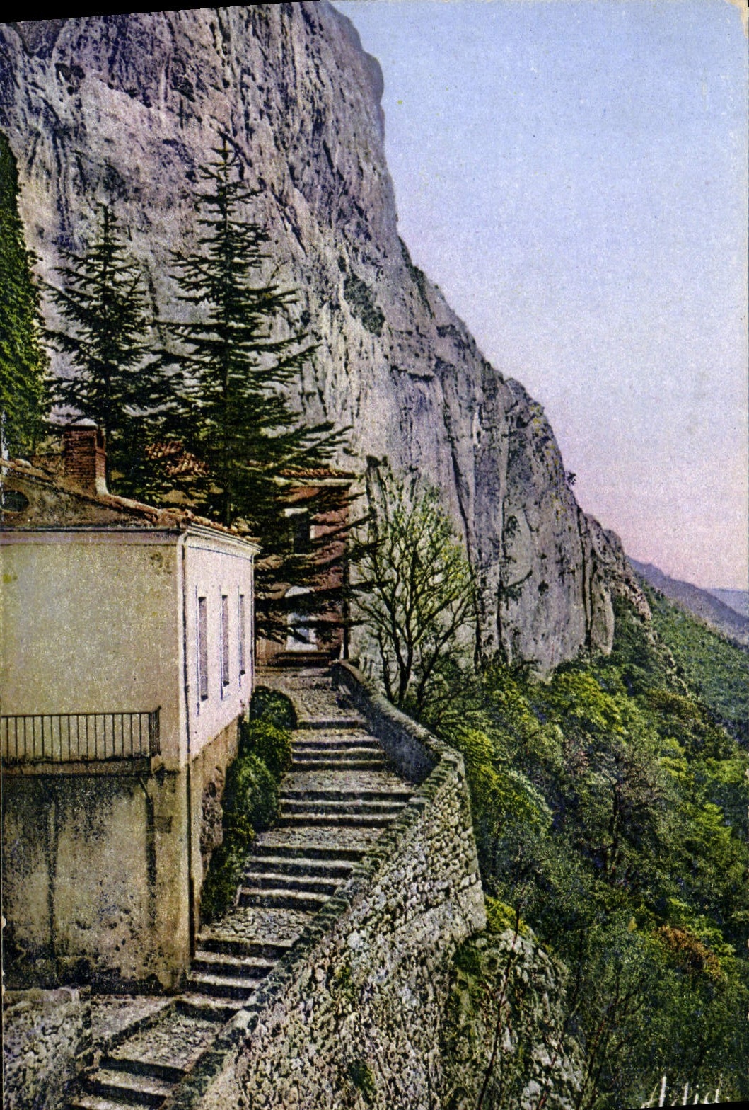 CPA La Sainte Baume Arrivee a la grotte