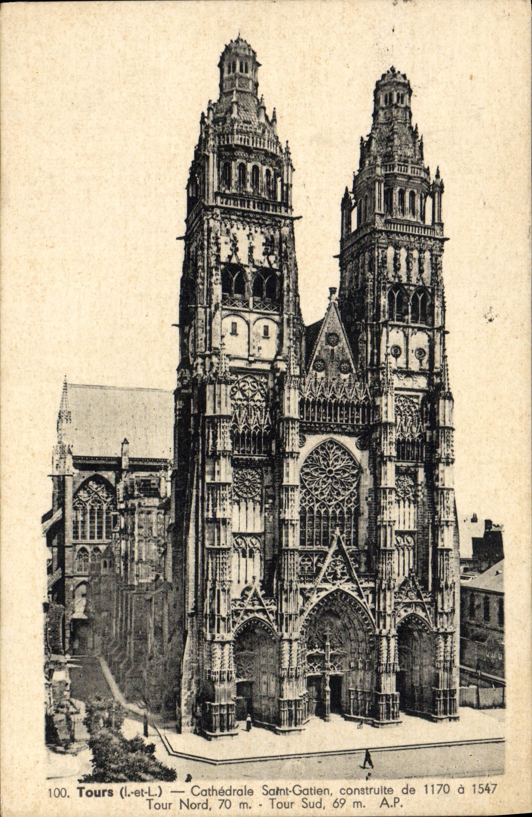 CPA Tours Cathedrale Saint Gatien 