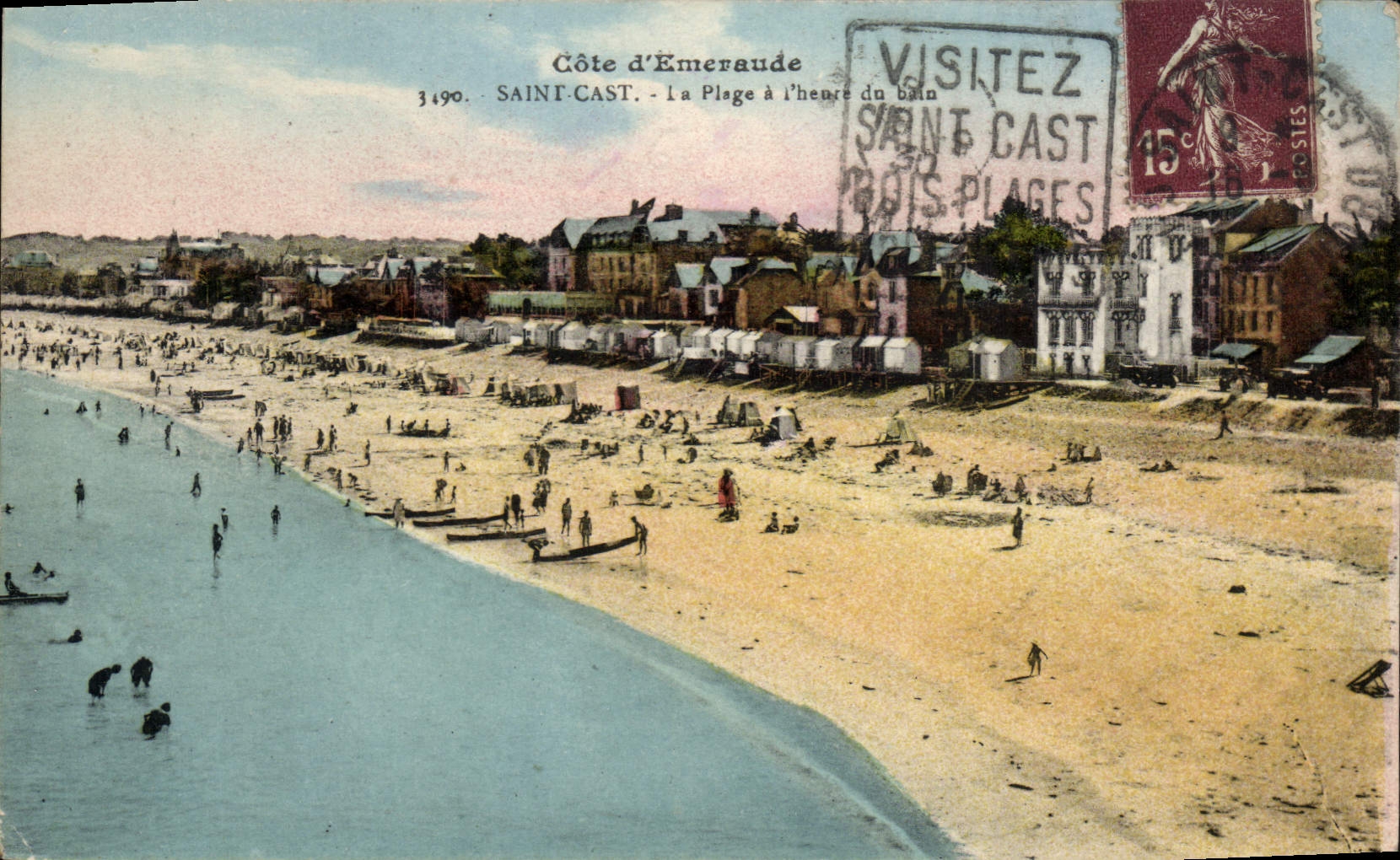 VINTAGE POSTCARD Holy Cast the Beach