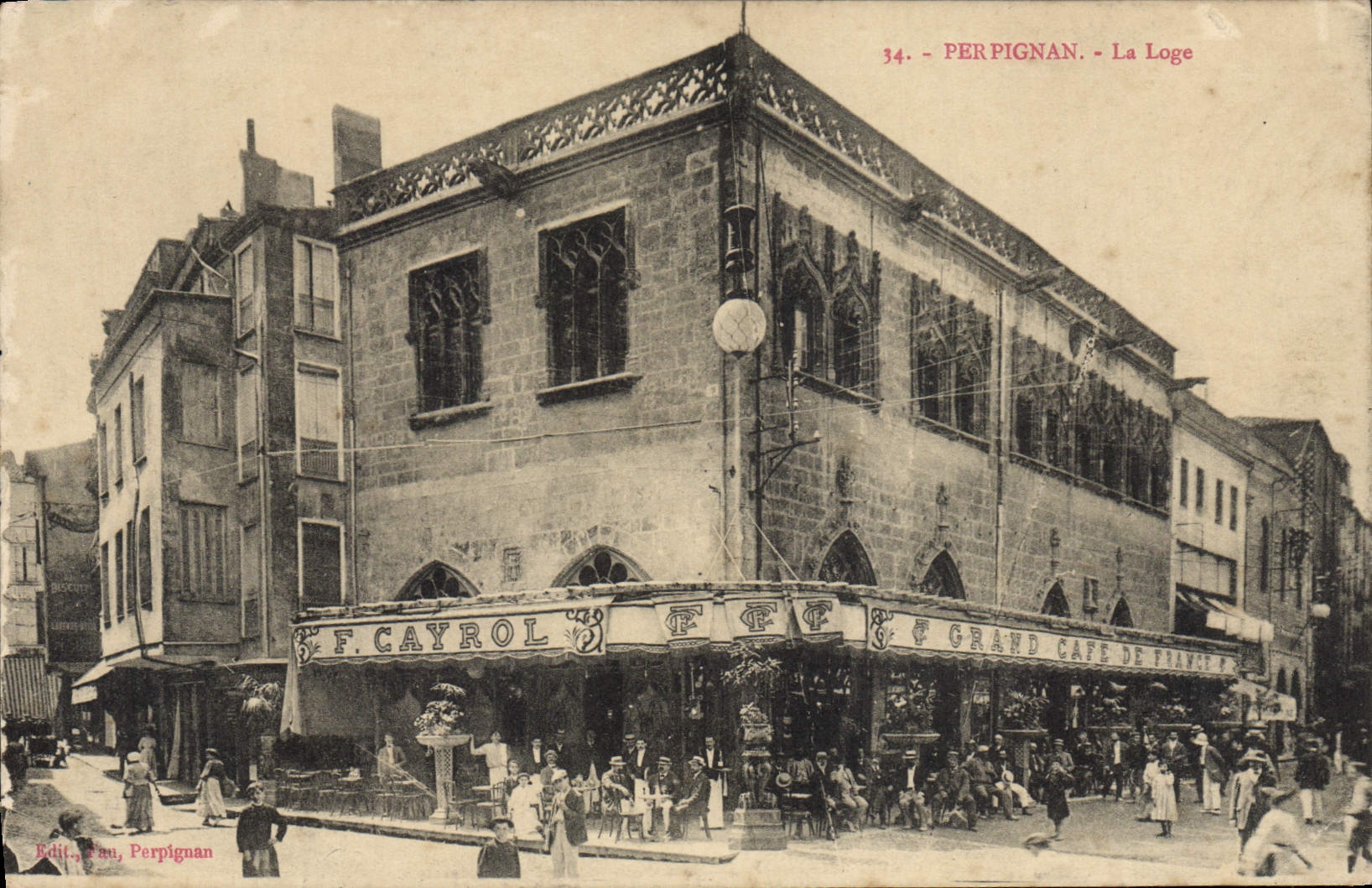 VINTAGE POSTCARD Perpignan the Cayrol Cabin