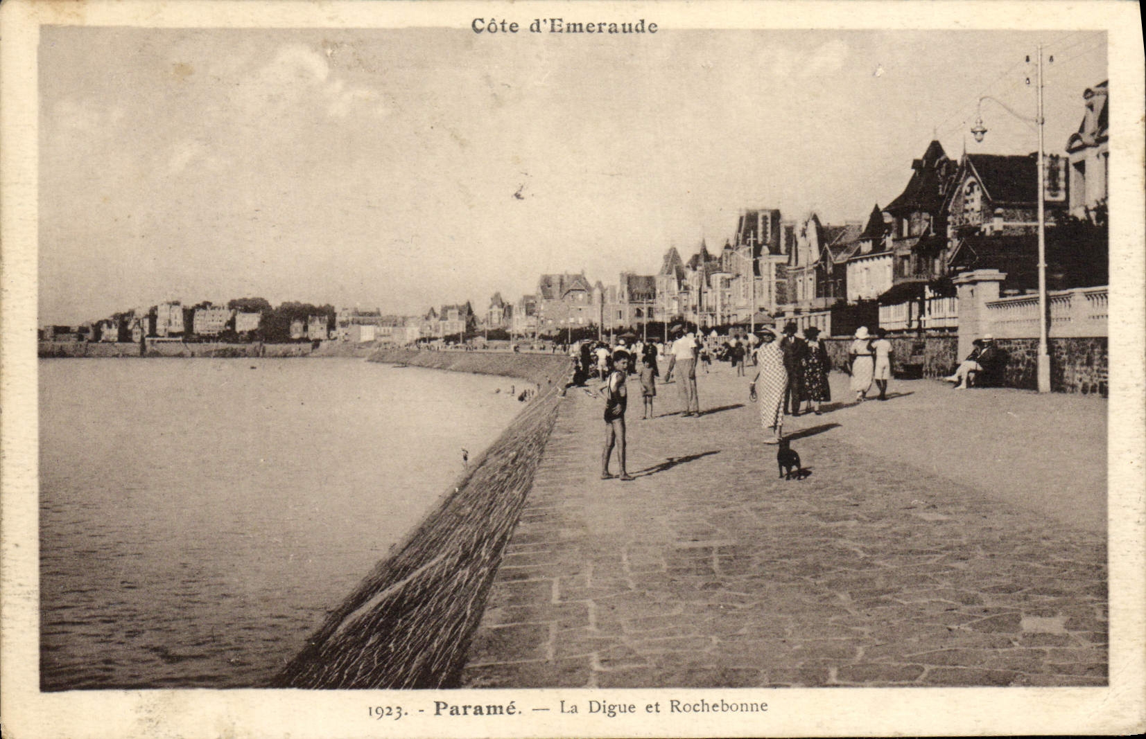 VINTAGE POSTCARD Parame the Dam And Rochebonne