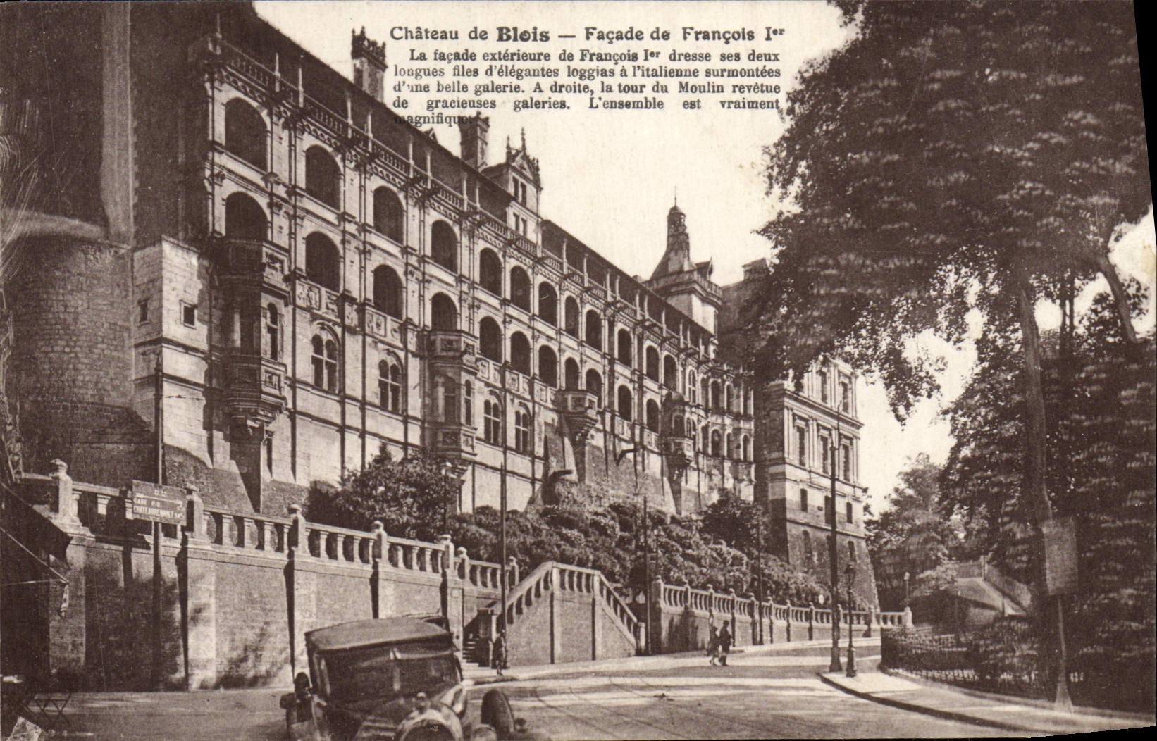 CPA Chateau De Blois Facade De Francois 1er