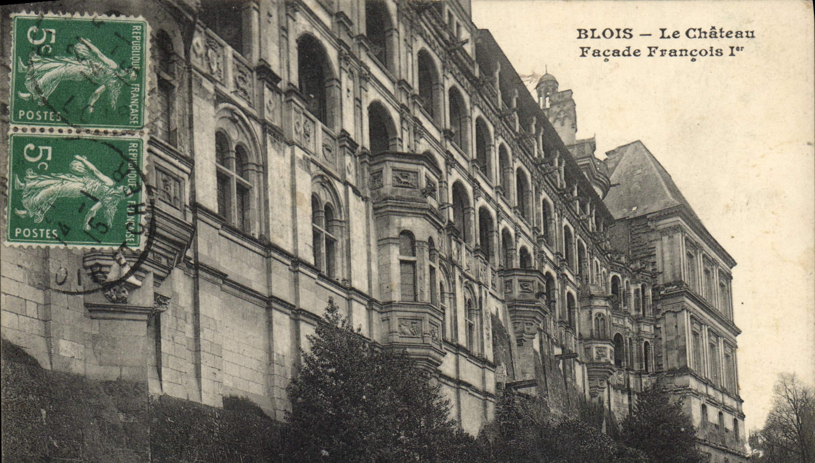 CPA Blois Le Chateau Facade Francois 1er