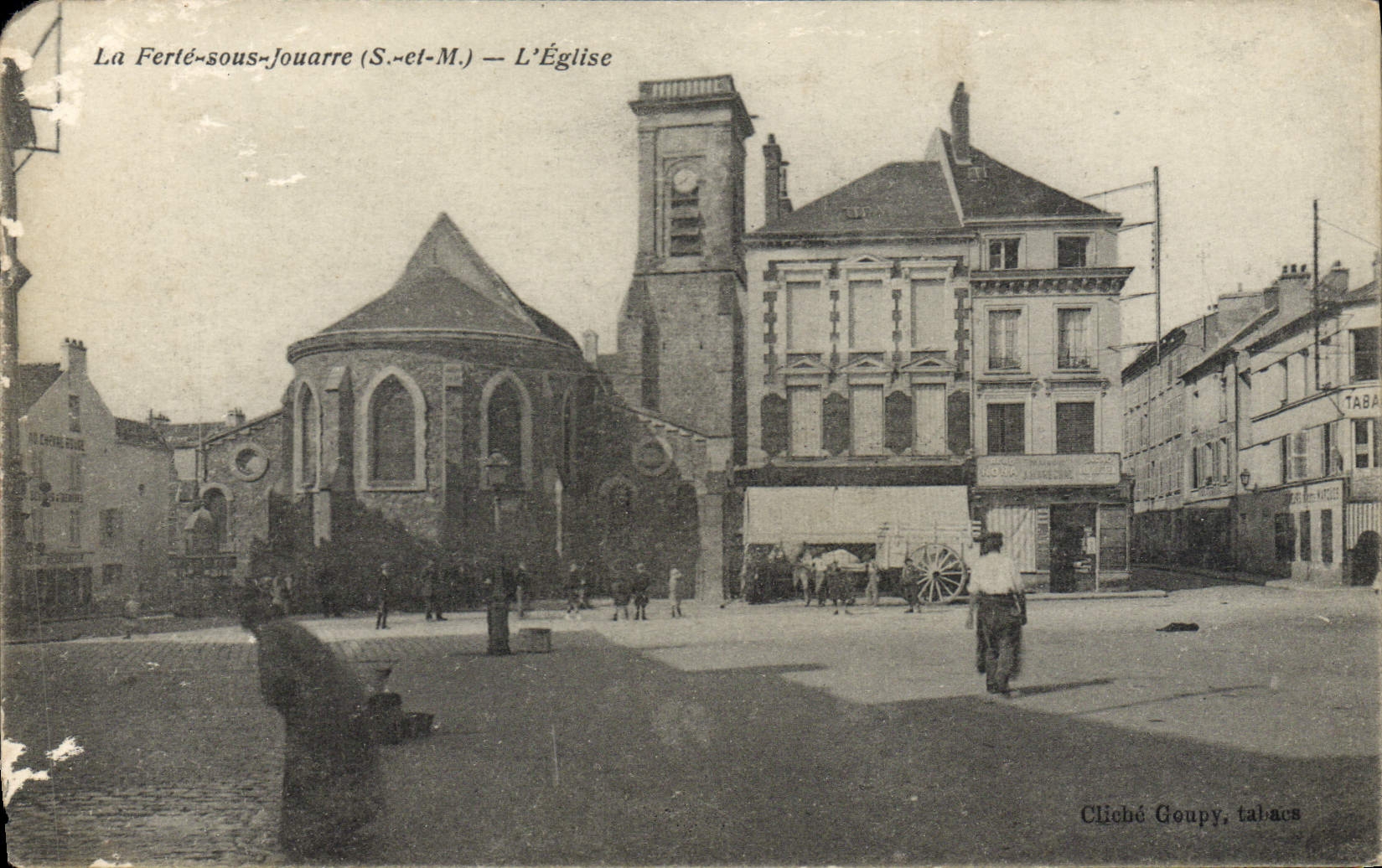 VINTAGE POSTCARD Ferte Under Jouarre the Church