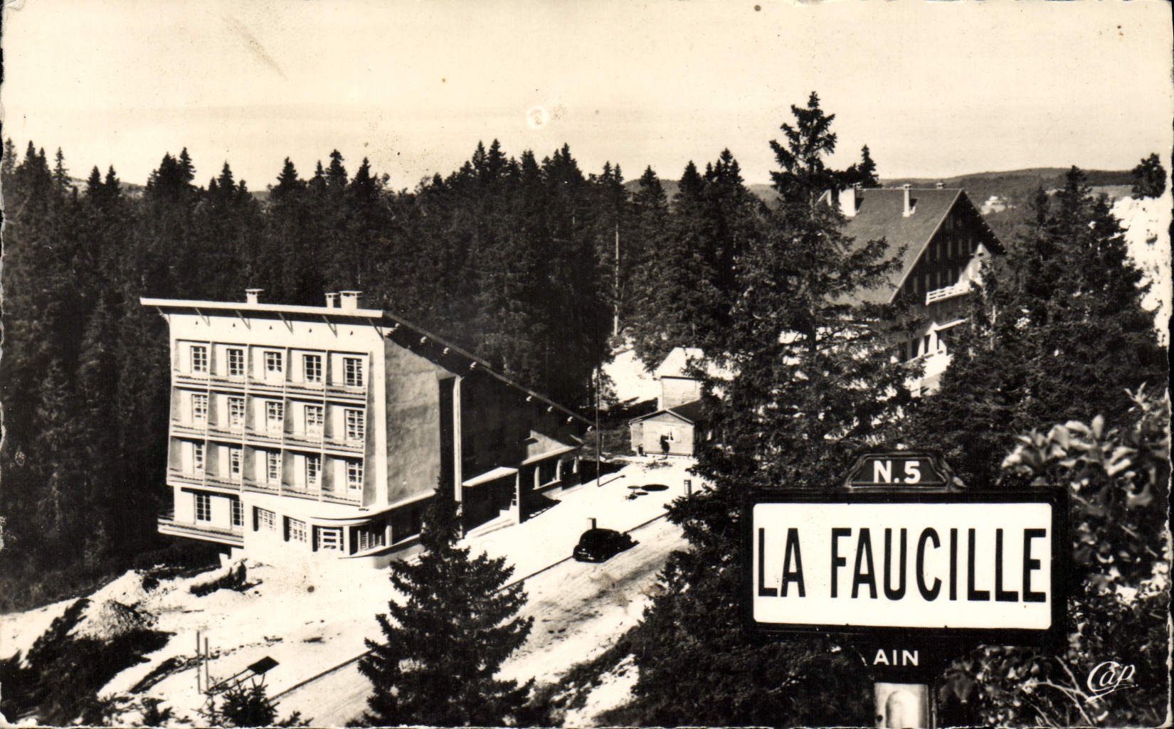 CPM Vue generale du col de La Faucille