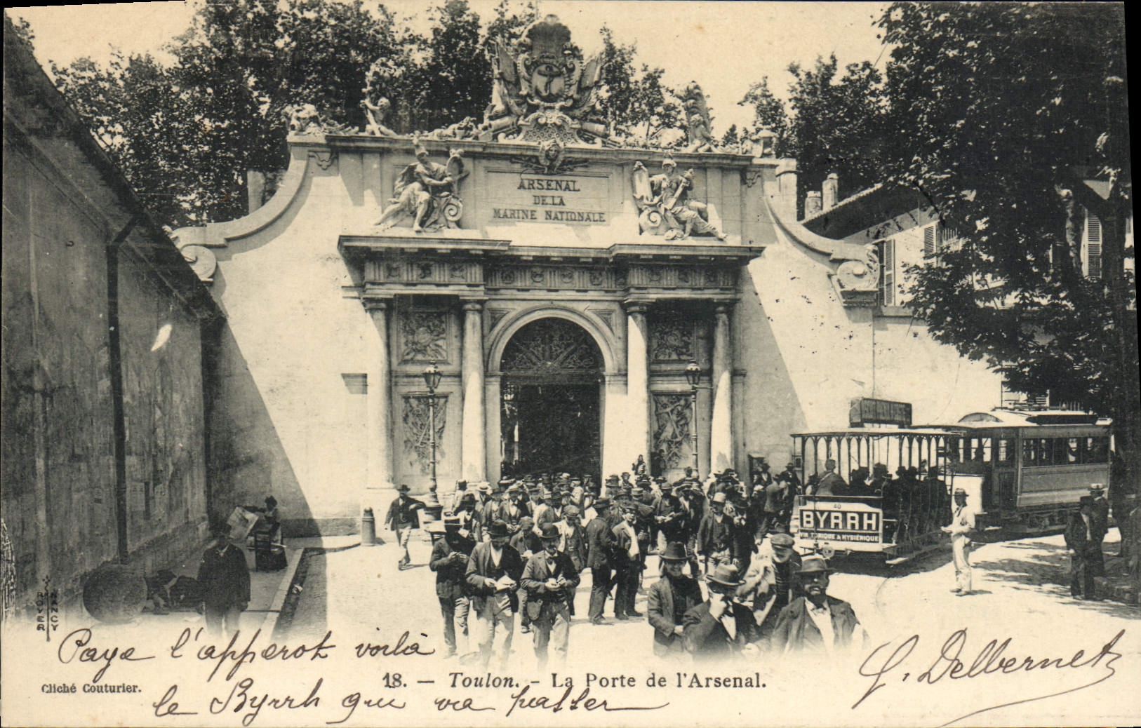 CPA Toulon La Porte De I'Arsenal Tramway