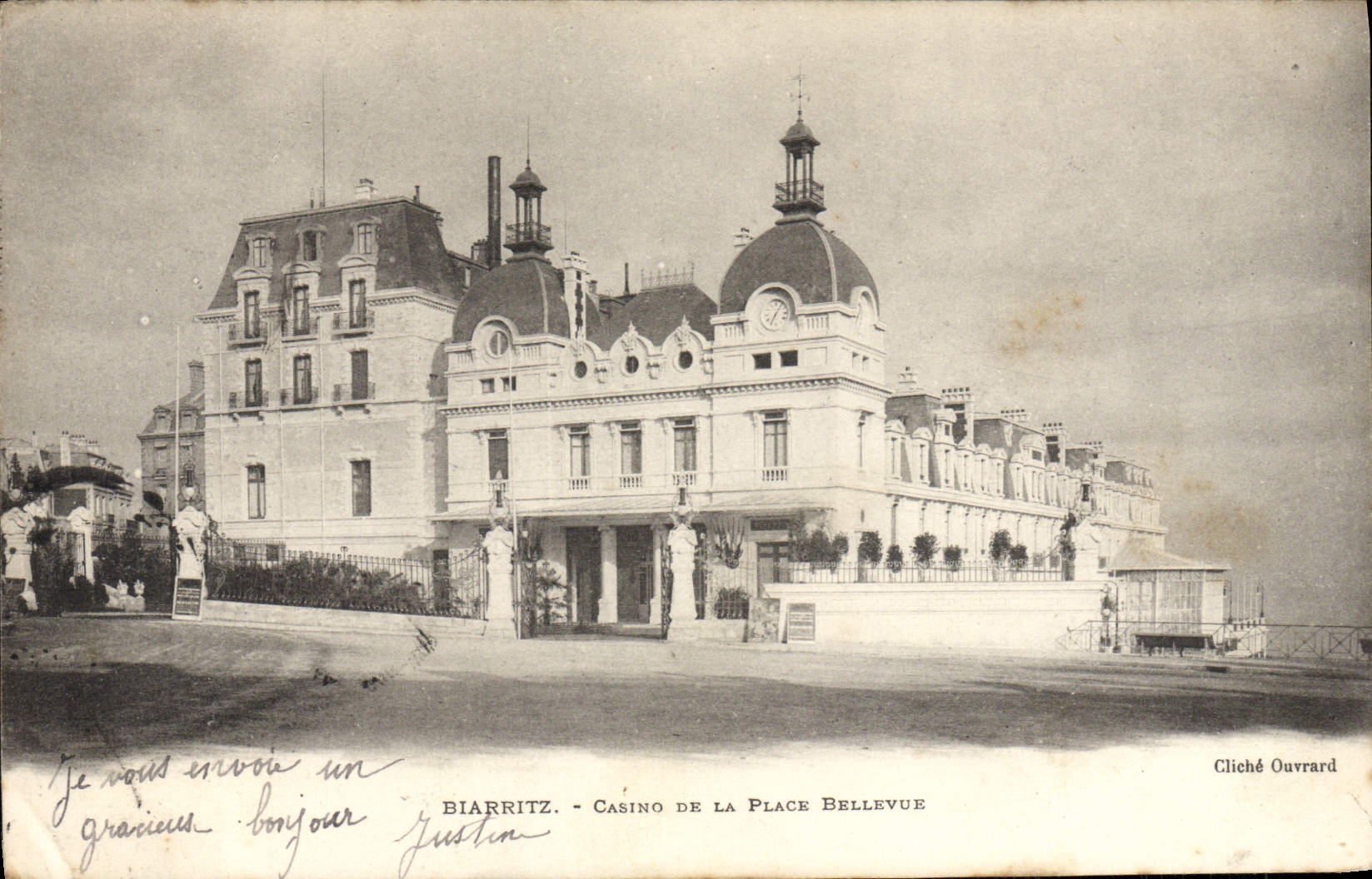 CPA Biarritz Casino De La Place Bellevue