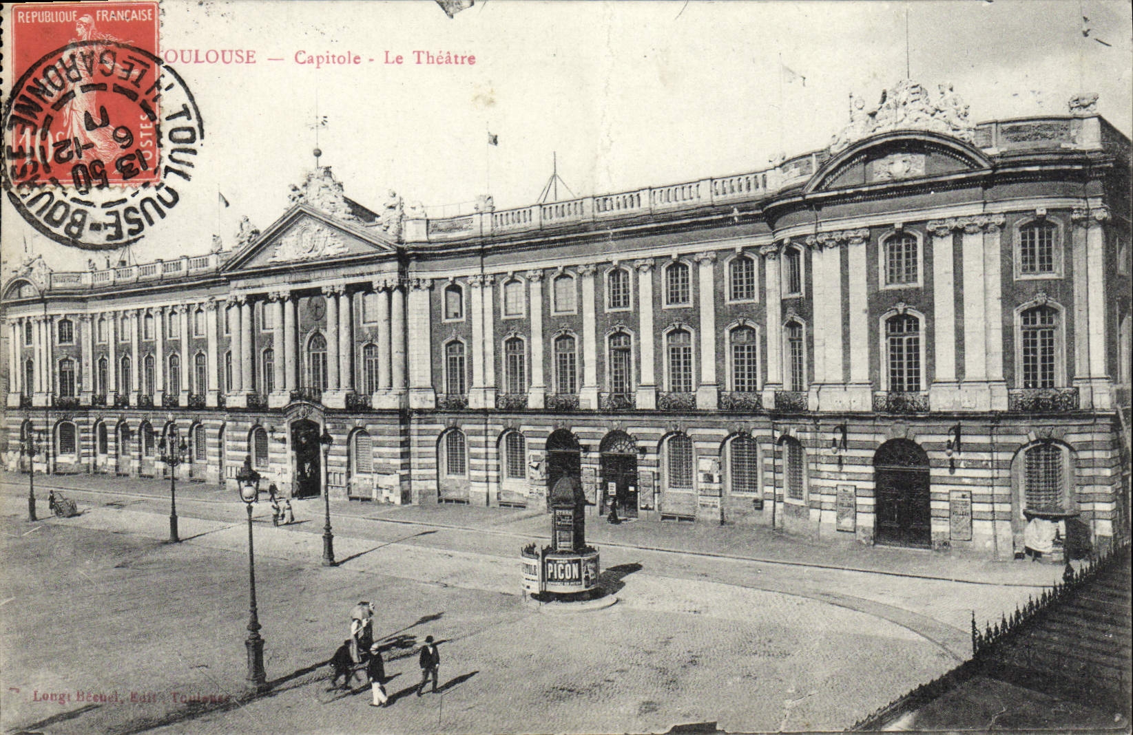 VINTAGE POSTCARD Toulouse Capitole the Theater