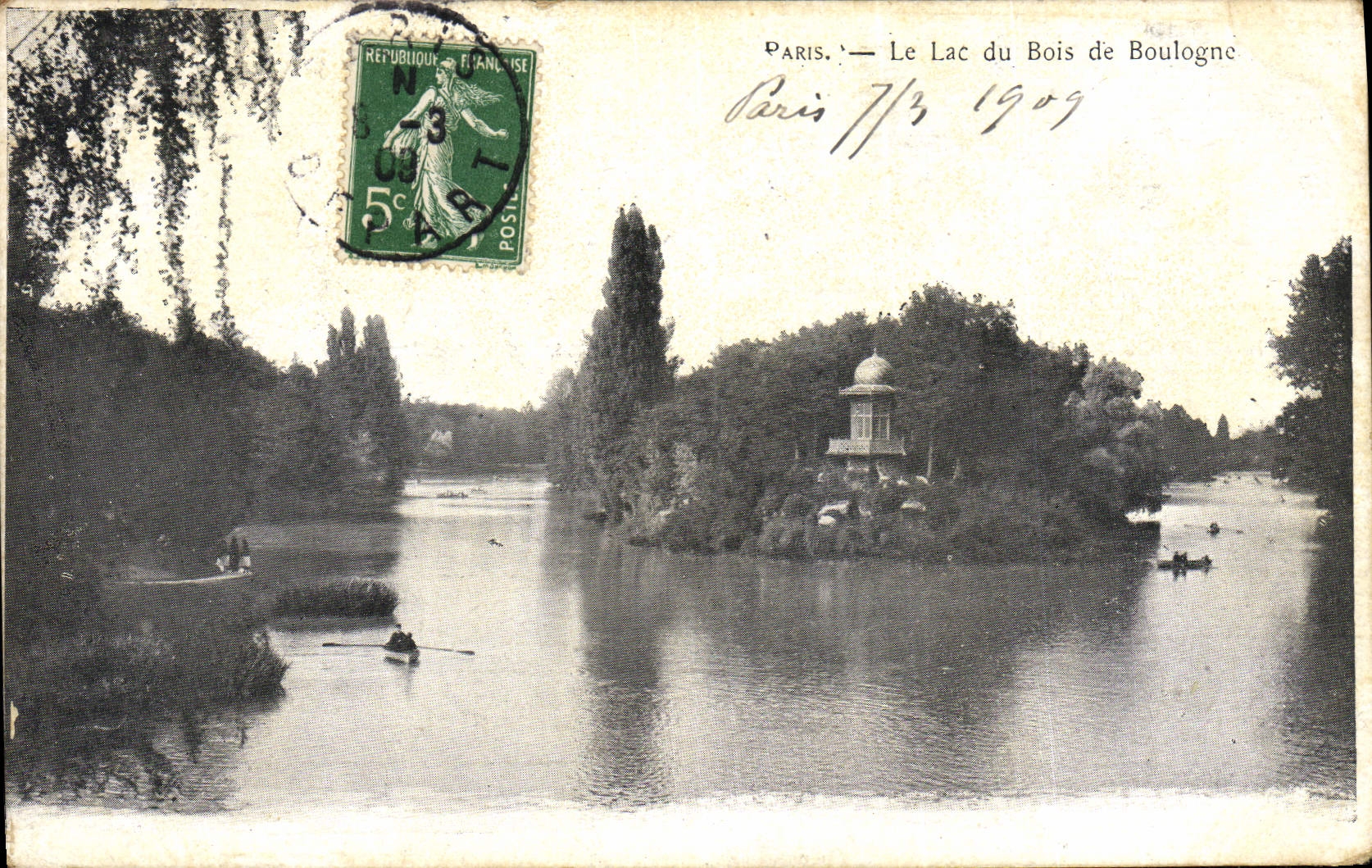 CPA Paris Le Lac Du Bois De Boulogne