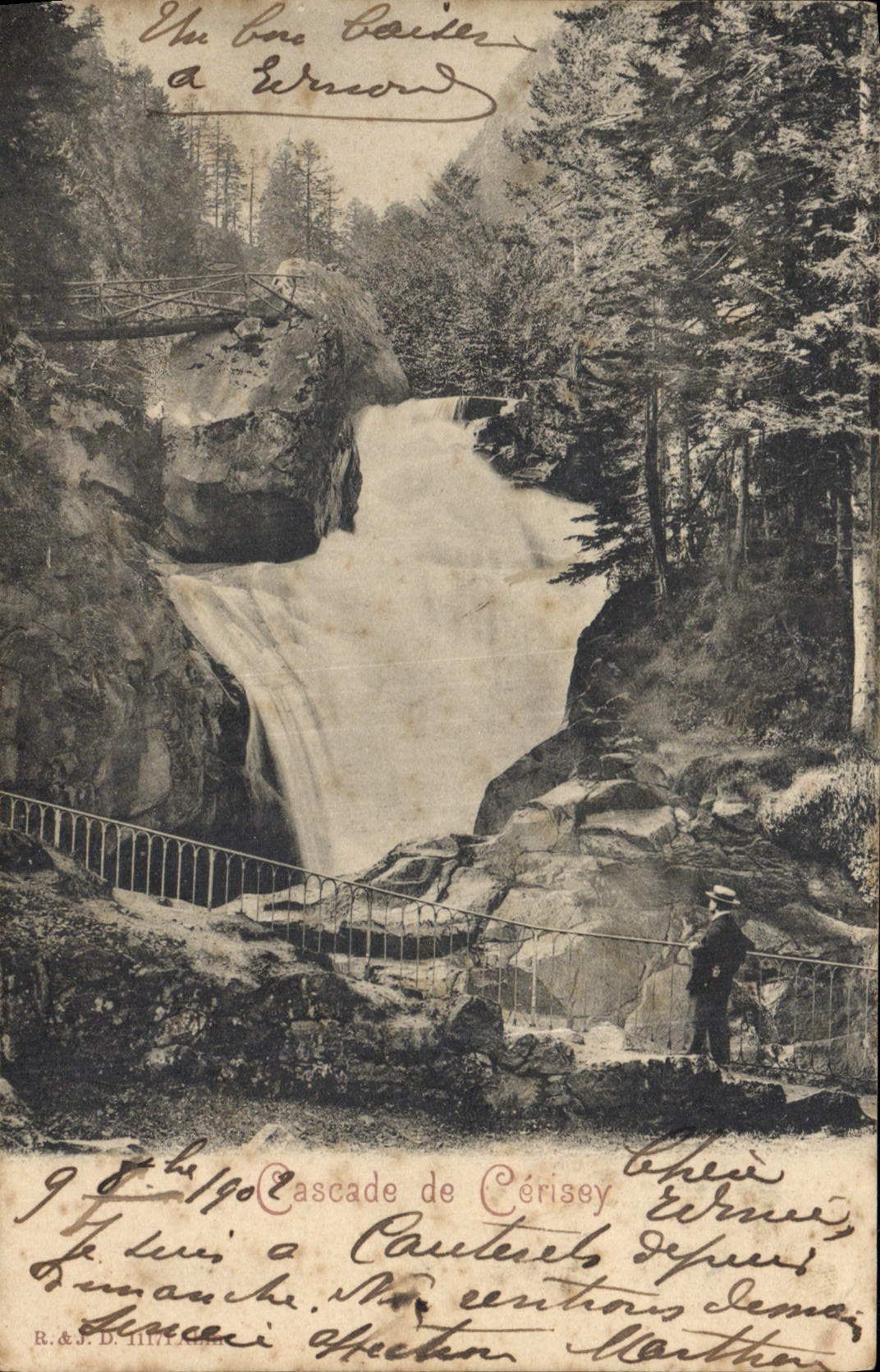 CPA Cascade De Cerisey