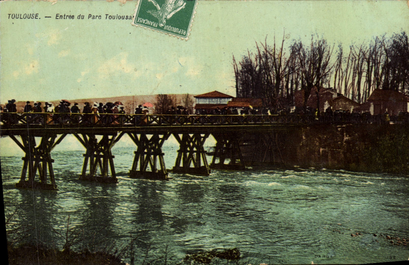 CPA Toulouse Entree Du Parc toulousain
