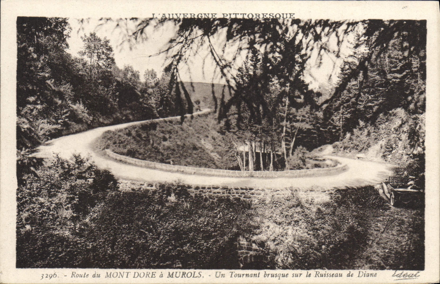CPA Le Mont Dore A Murols Un Tournant Brusque sur le ruisseau de Diane 