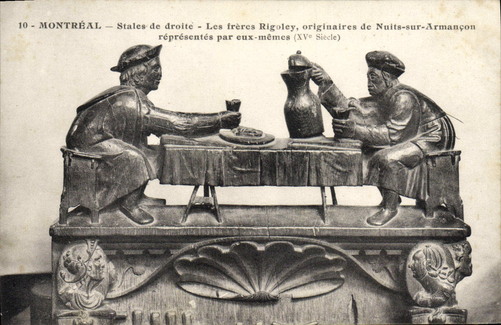 VINTAGE POSTCARD Montreal Stalls Of Right-hand side the Brothers Rigoley Nights on Armancon