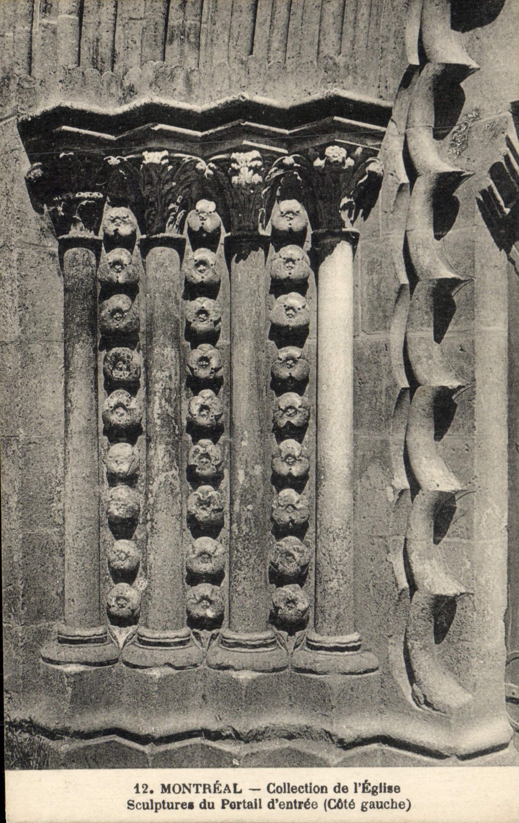 Esculturas de Montreal Collection De I' Eglise de la POSTAL de la VENDIMIA de la puerta de la entrada