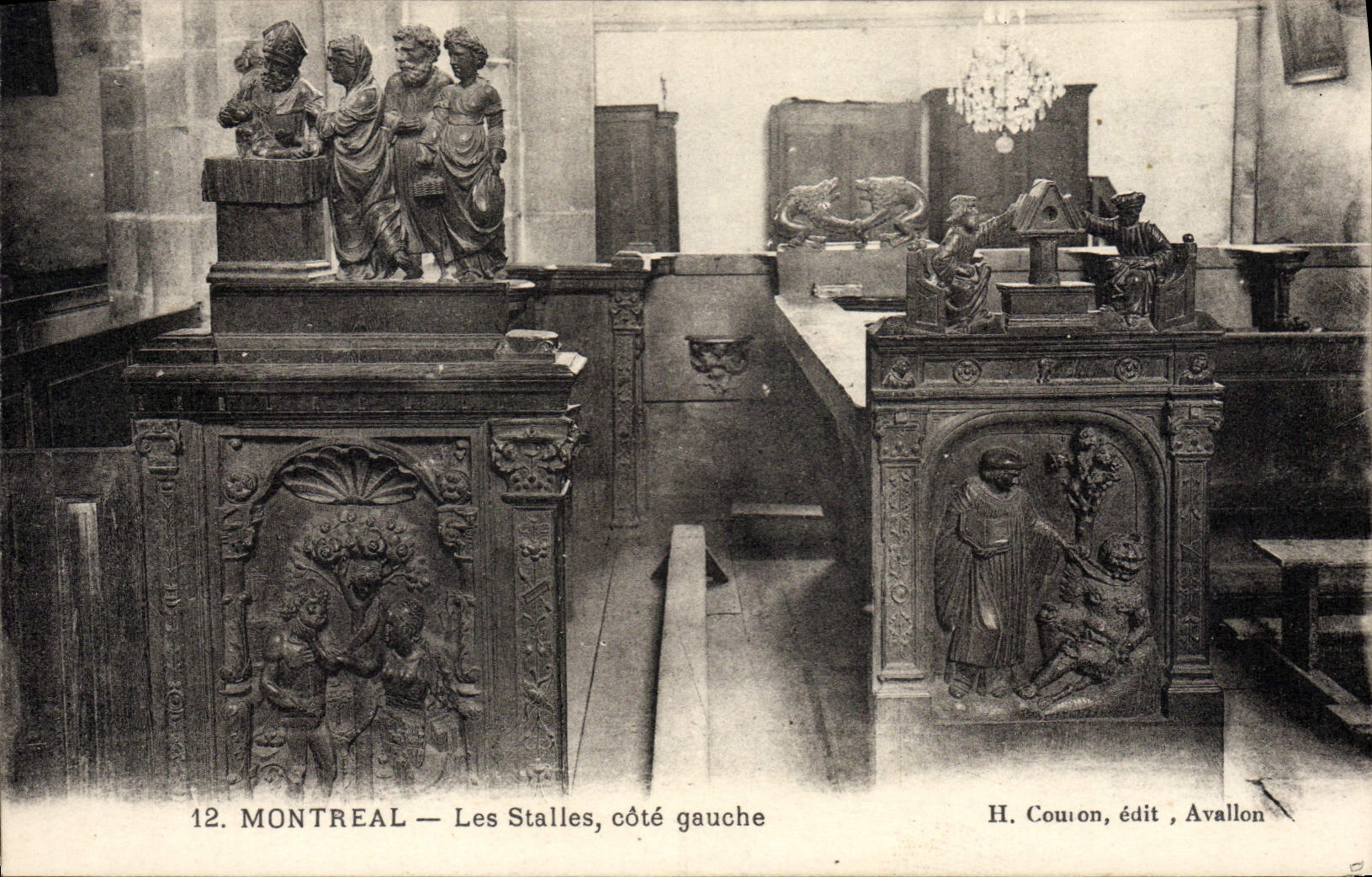 POSTAL Montreal de la VENDIMIA el lado izquierdo de las paradas