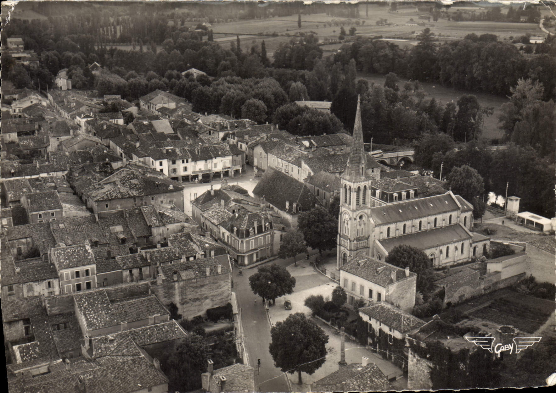 CPM Eymet Vue Generale