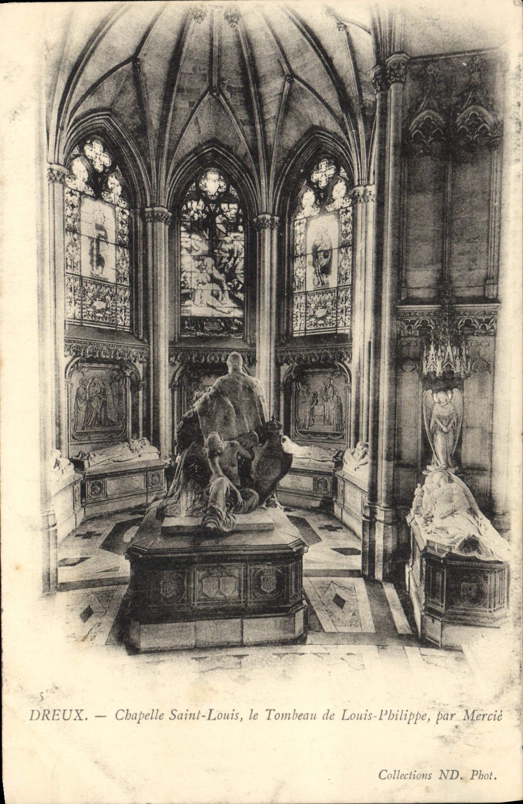 CPA Dreux Chapelle St Louis Tombeau De Louis Philippe par Mercie