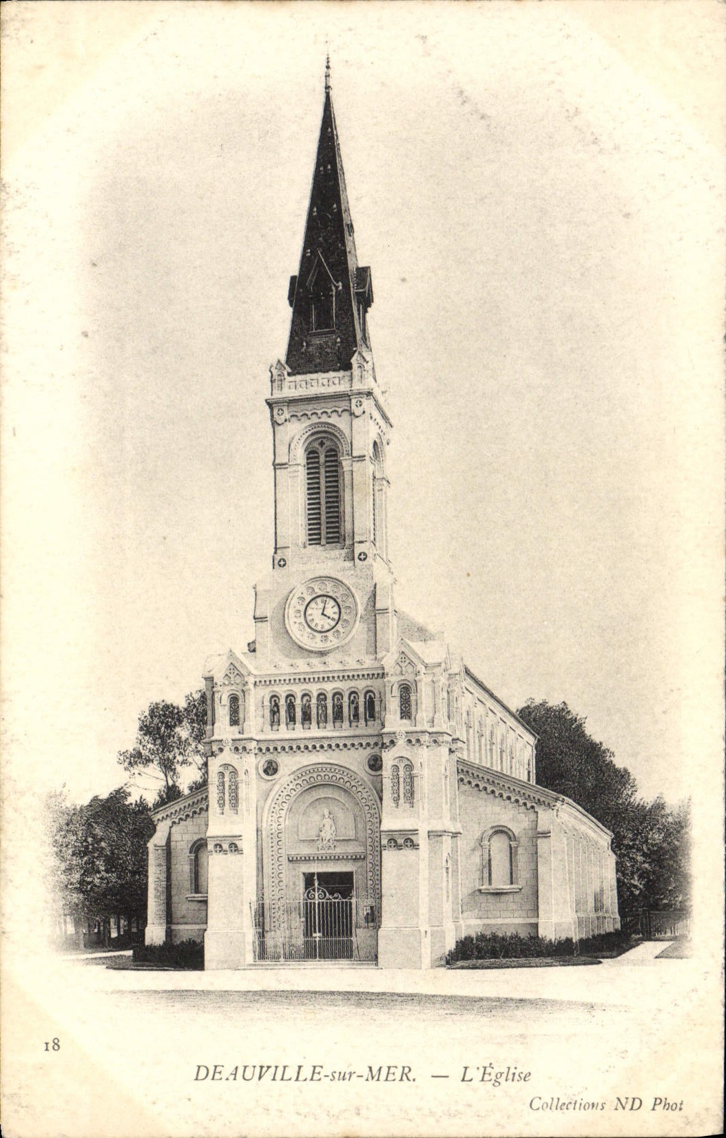 POSTAL Deauville de la VENDIMIA en el mar Eglsie