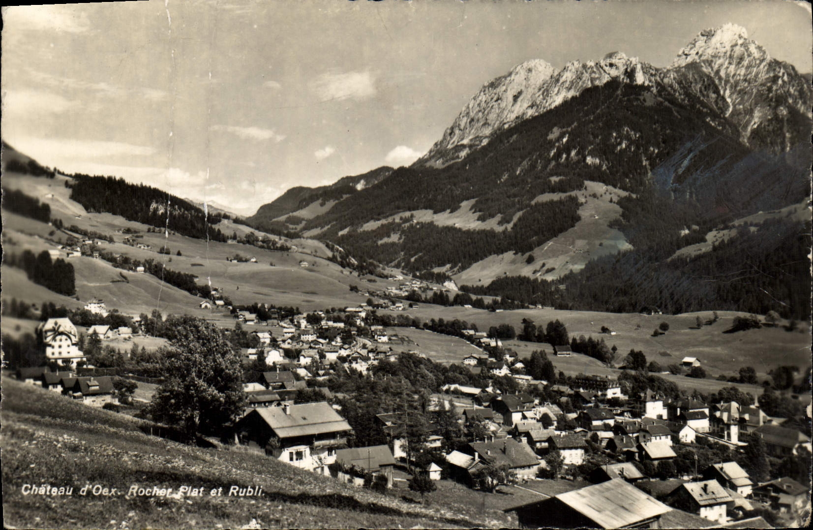 CPM Chateau D'Oex Rochot Plat Et Rubli