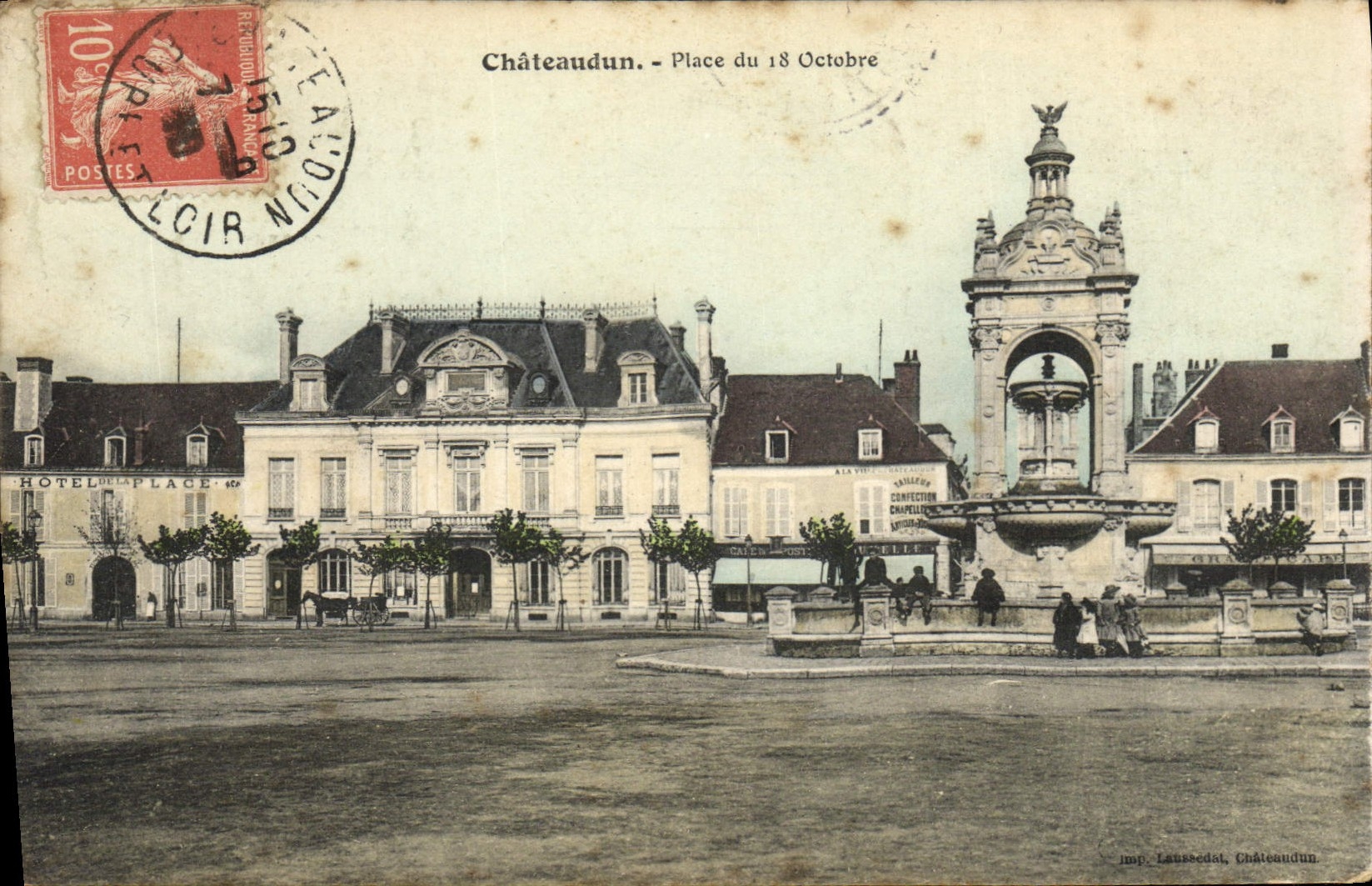 CPA Chateaudun Place Du 18 octobre 