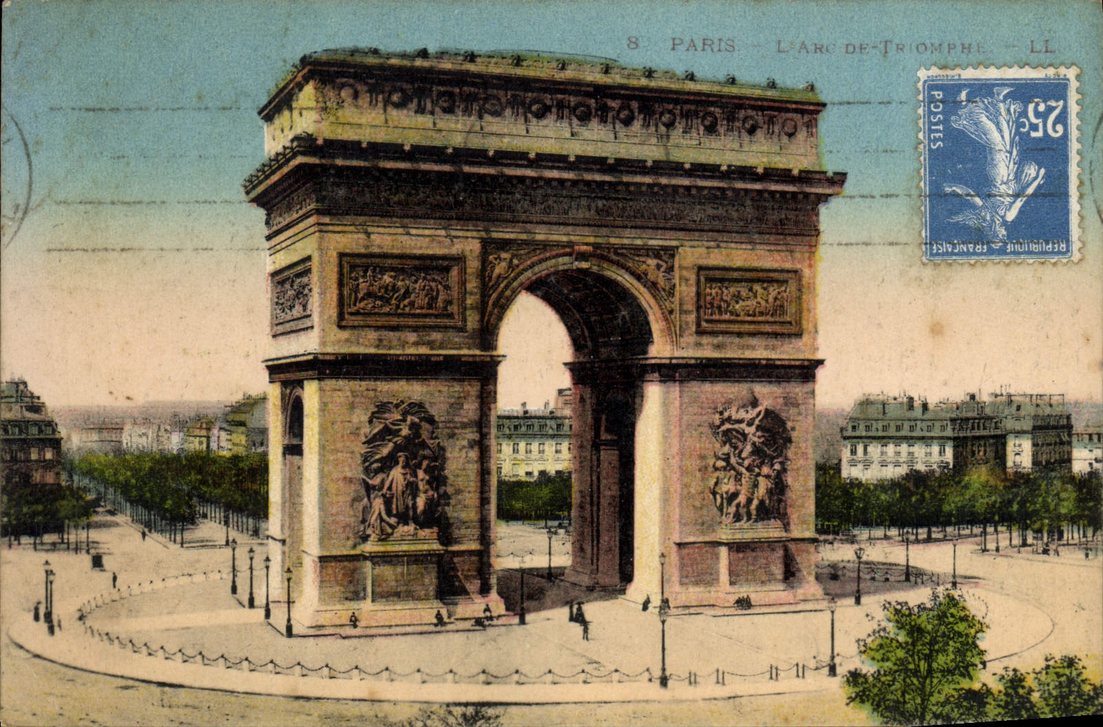 CPA Paris L'Arc De Triomphe