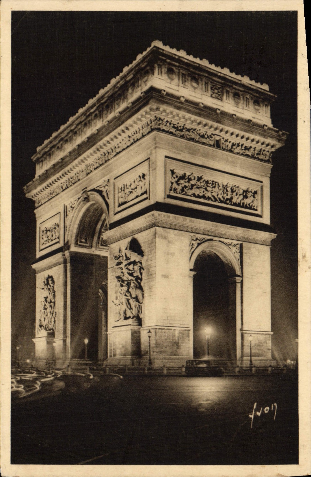 CPA Paris En Flanant L'Arc De Triomphe De I'Etoile