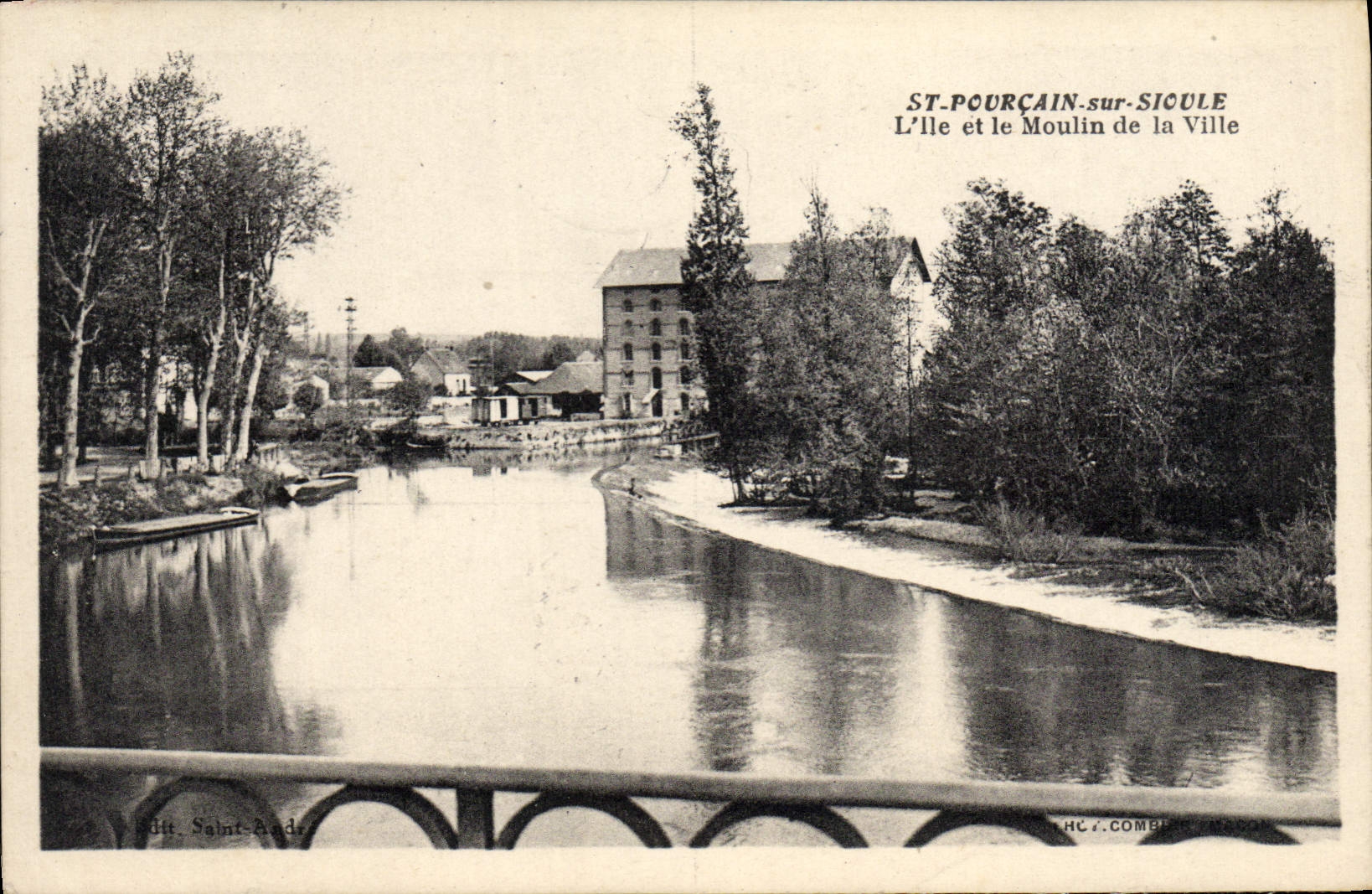 CPA St Pourcain Sur Sioule L'Ile Et Le Moulin De La Ville