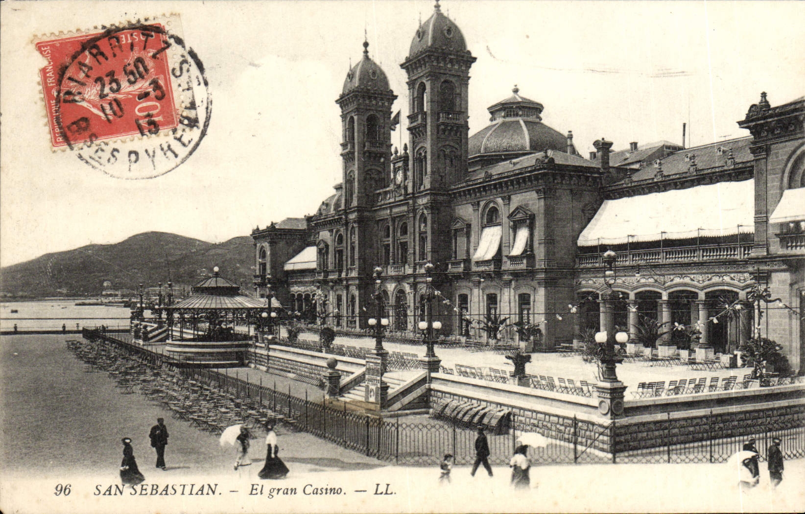 VINTAGE POSTCARD San Sebastian el Casino