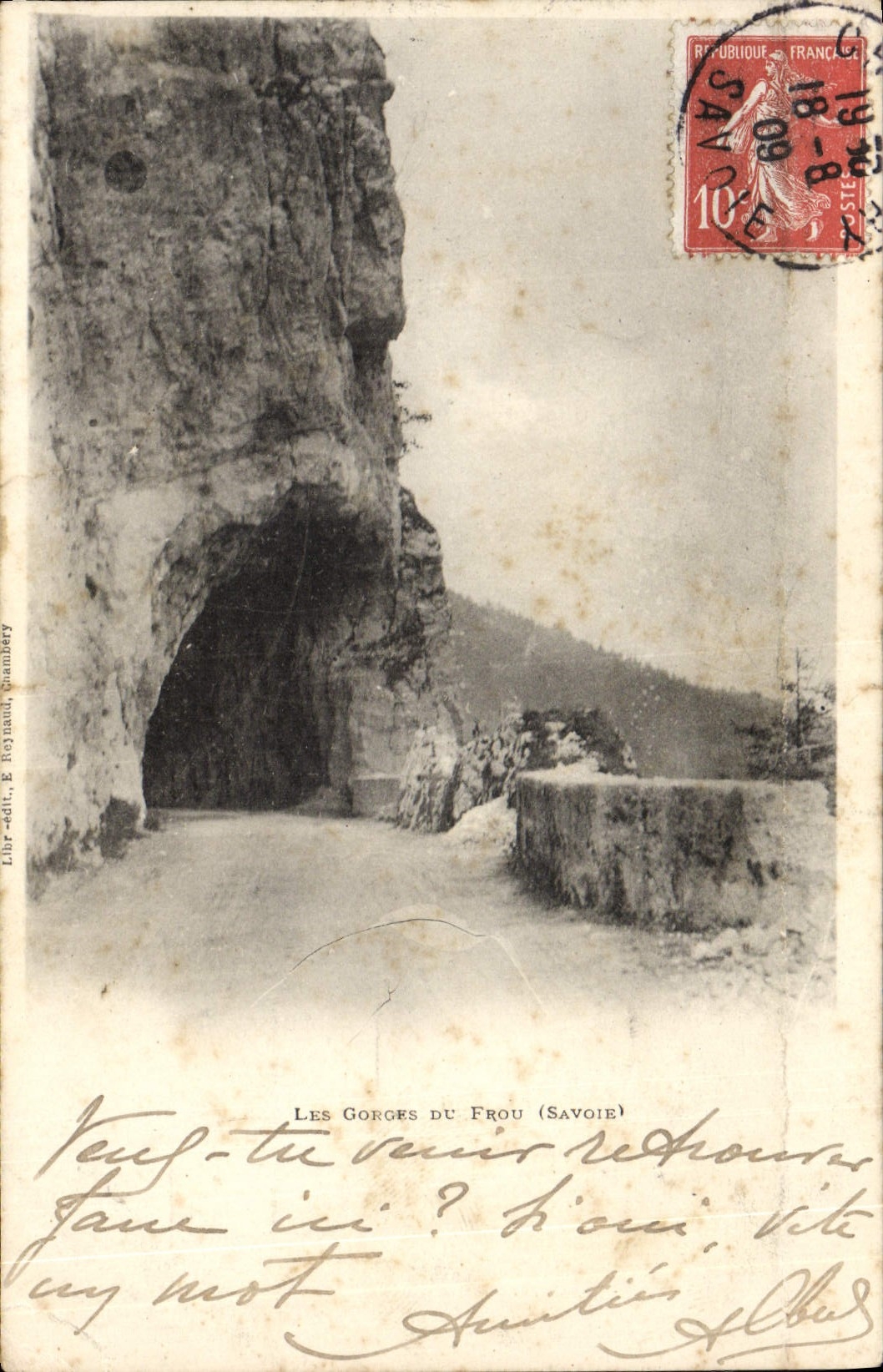 CPA Les gorges du Frou Savoie