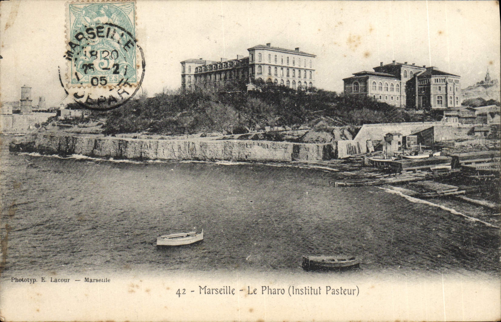 CPA Marseille Le Pharo Institut Pasteur