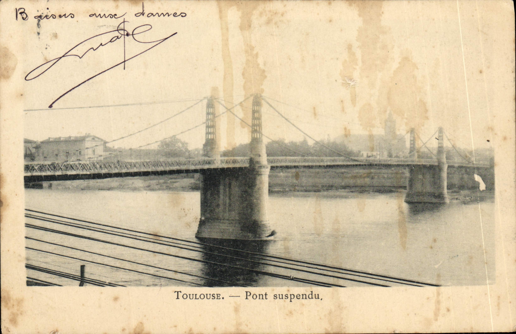 CPA Toulouse Pont Suspendu