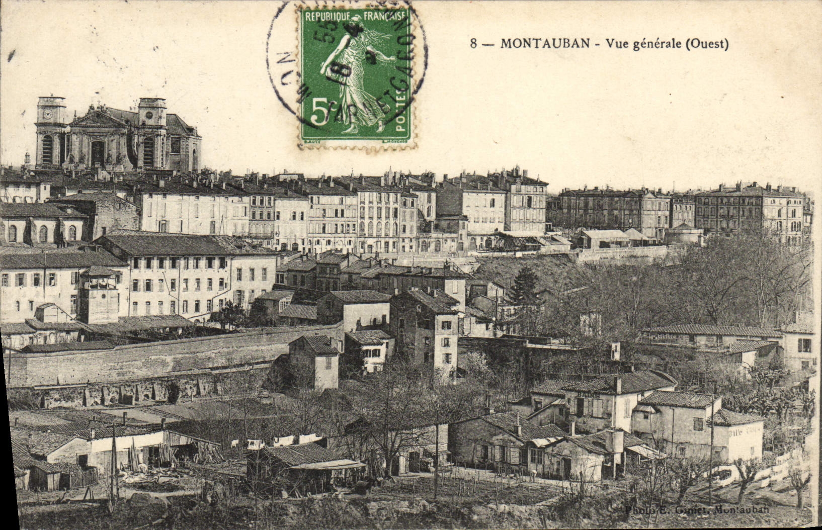 VINTAGE POSTCARD Montauban View