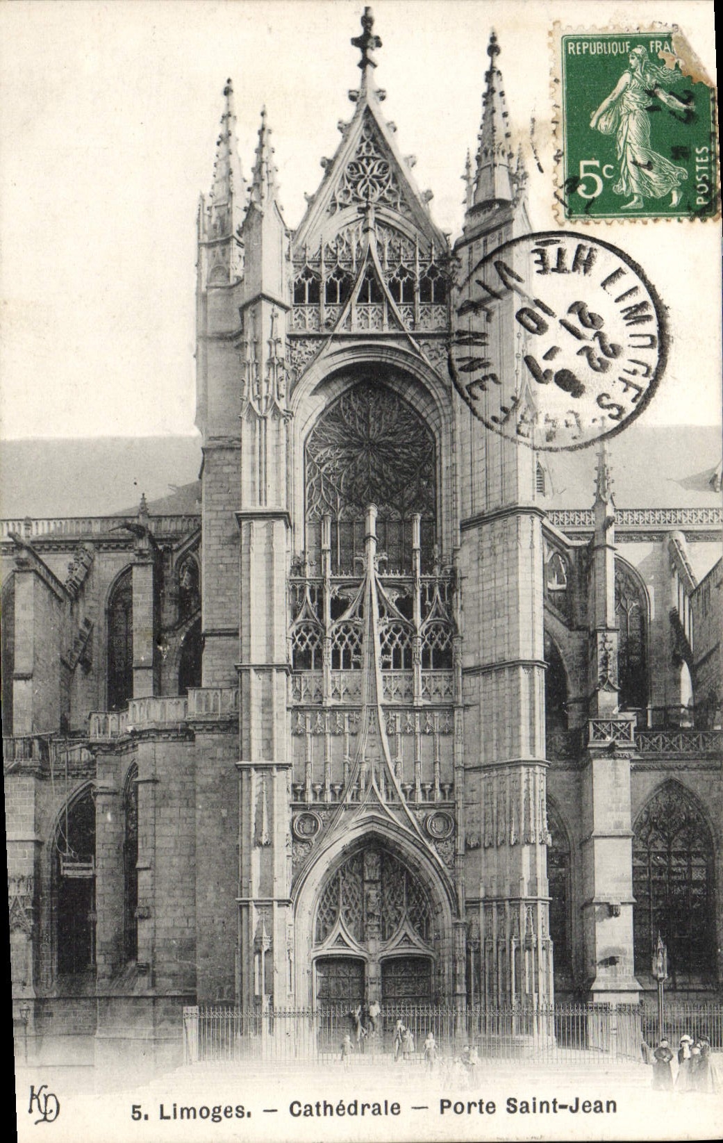 CPA Limoges Cathedrale Porte Saint Jean