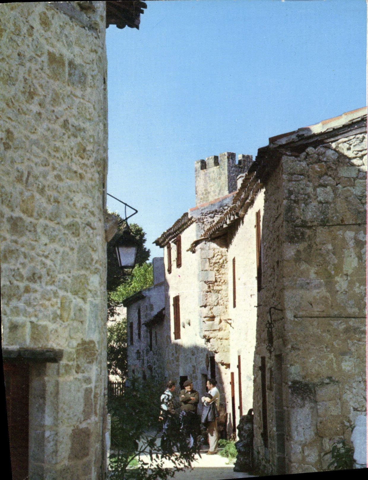 MODERN CARD Marressingle a street of the village the pancake shop Workshop of foie gras