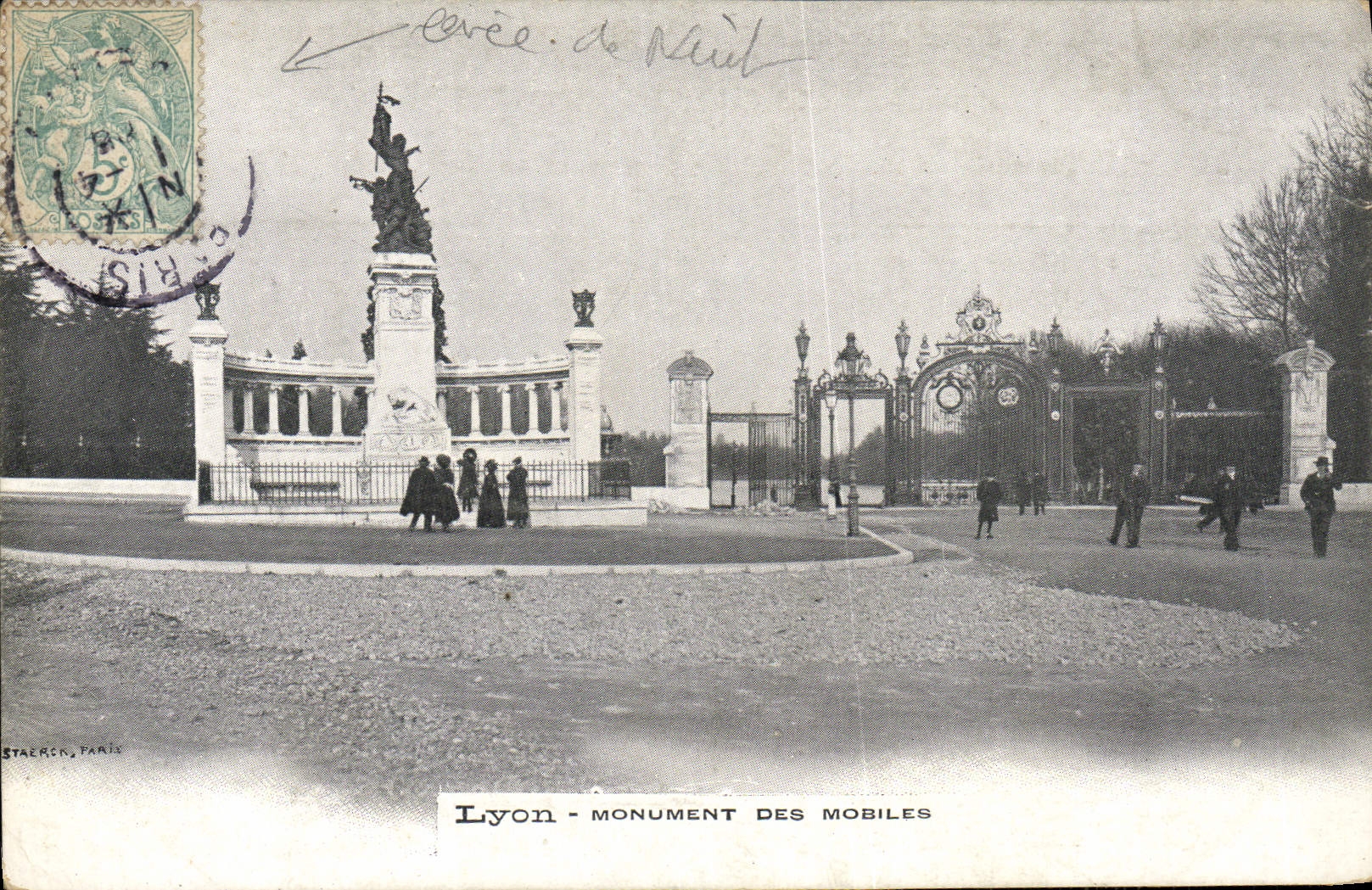 CPA Lyon Monument Des Mobiles