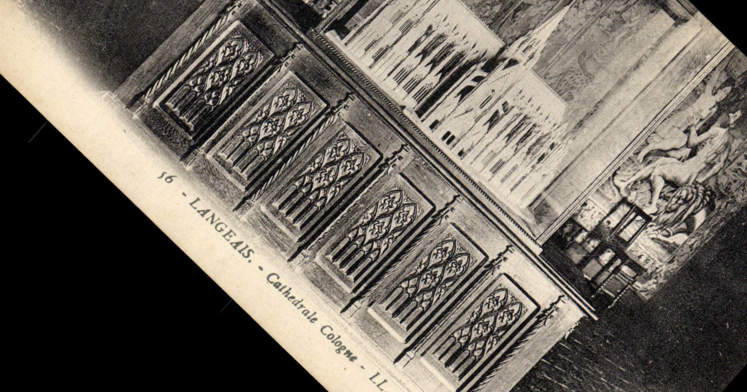 VINTAGE POSTCARD Langeais Cathedral