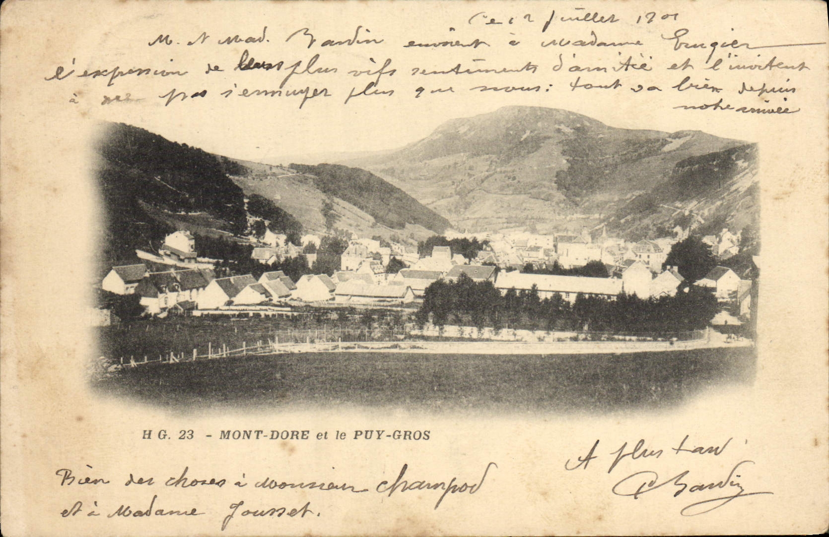 CPA Mont Dore et le Puy Gros